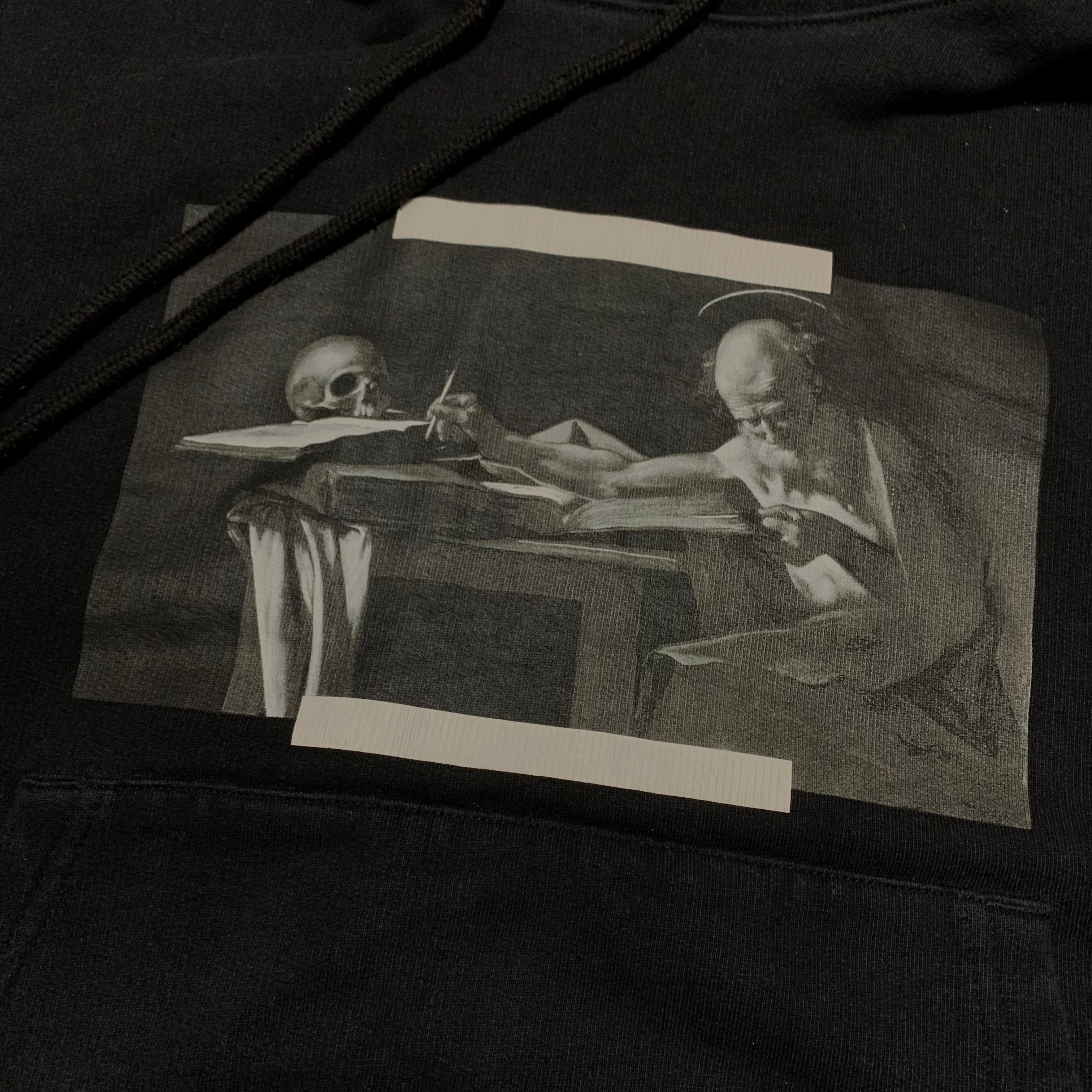 Off White Small Caravaggio Painting Black Hoodie Virgil Abloh