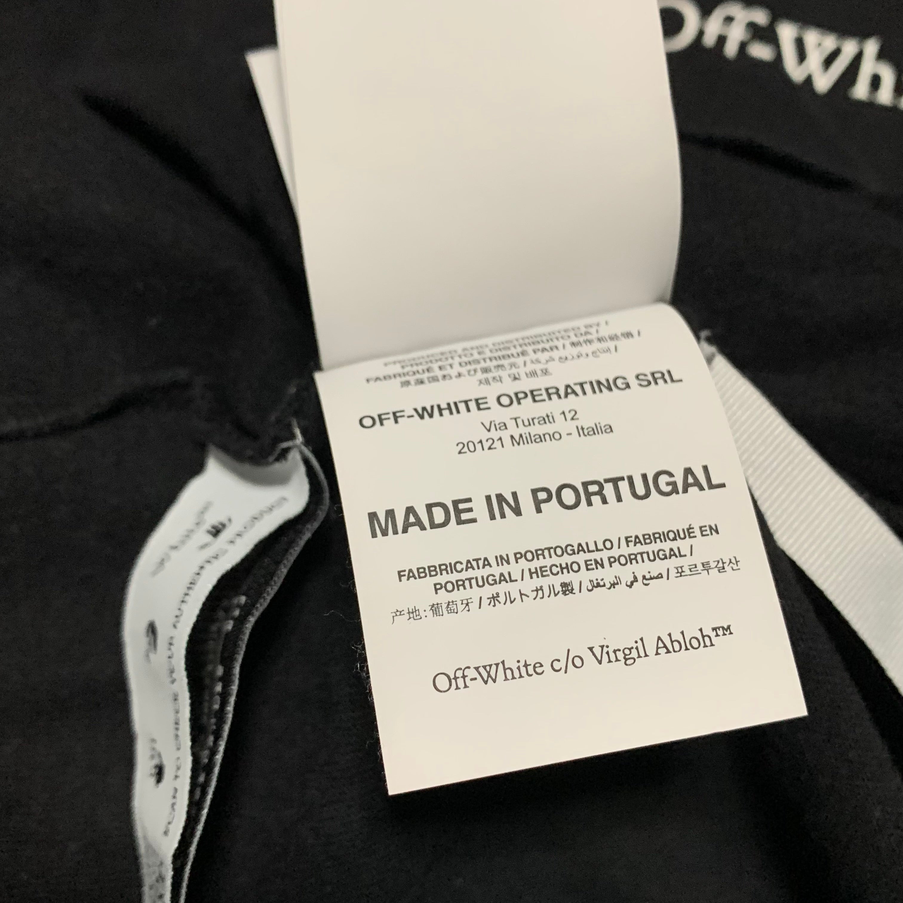 Off White Medium Caravaggio Painting Black Tee Virgil Abloh