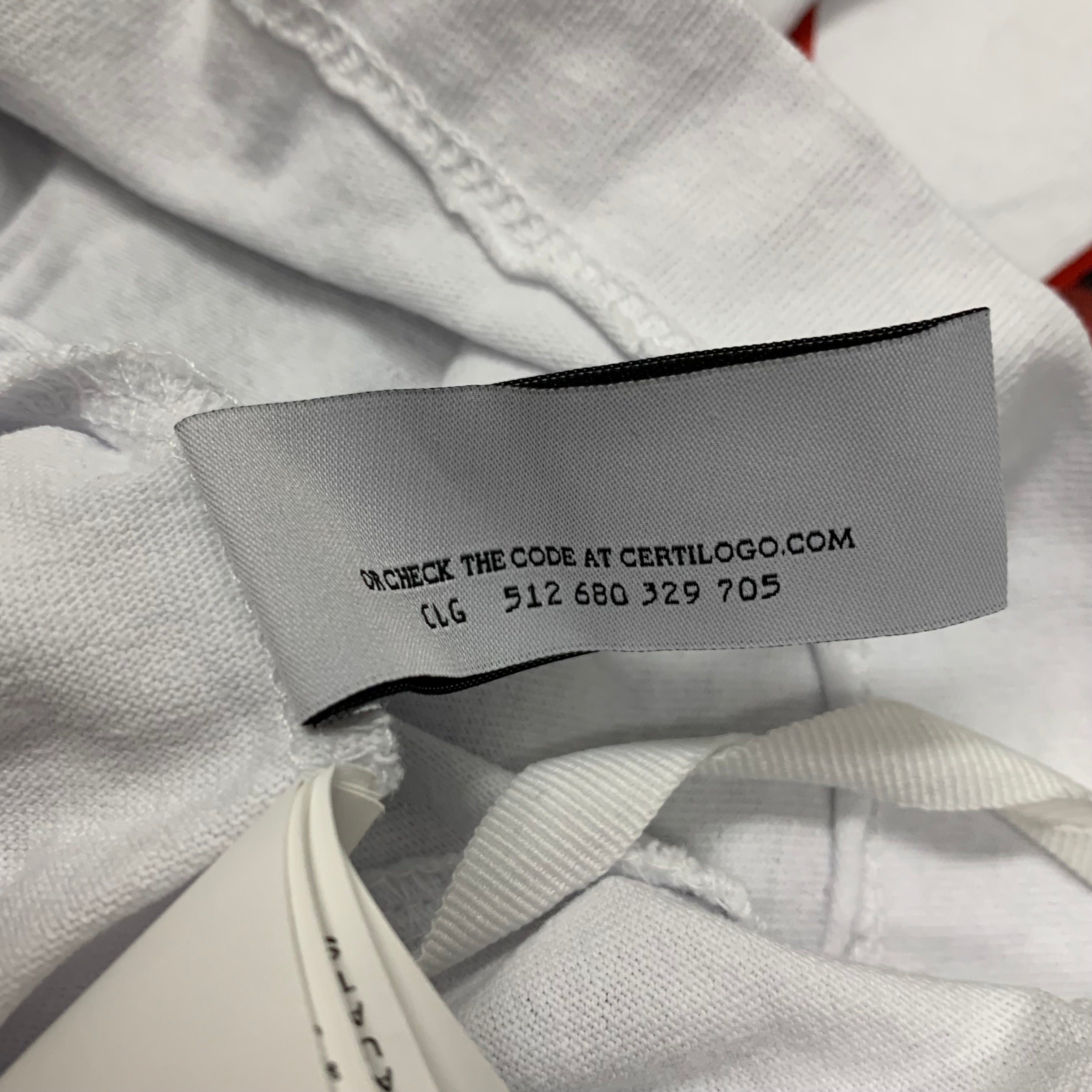 Off White Medium Tee Caravaggio Arrows White T-Shirt Virgil Abloh