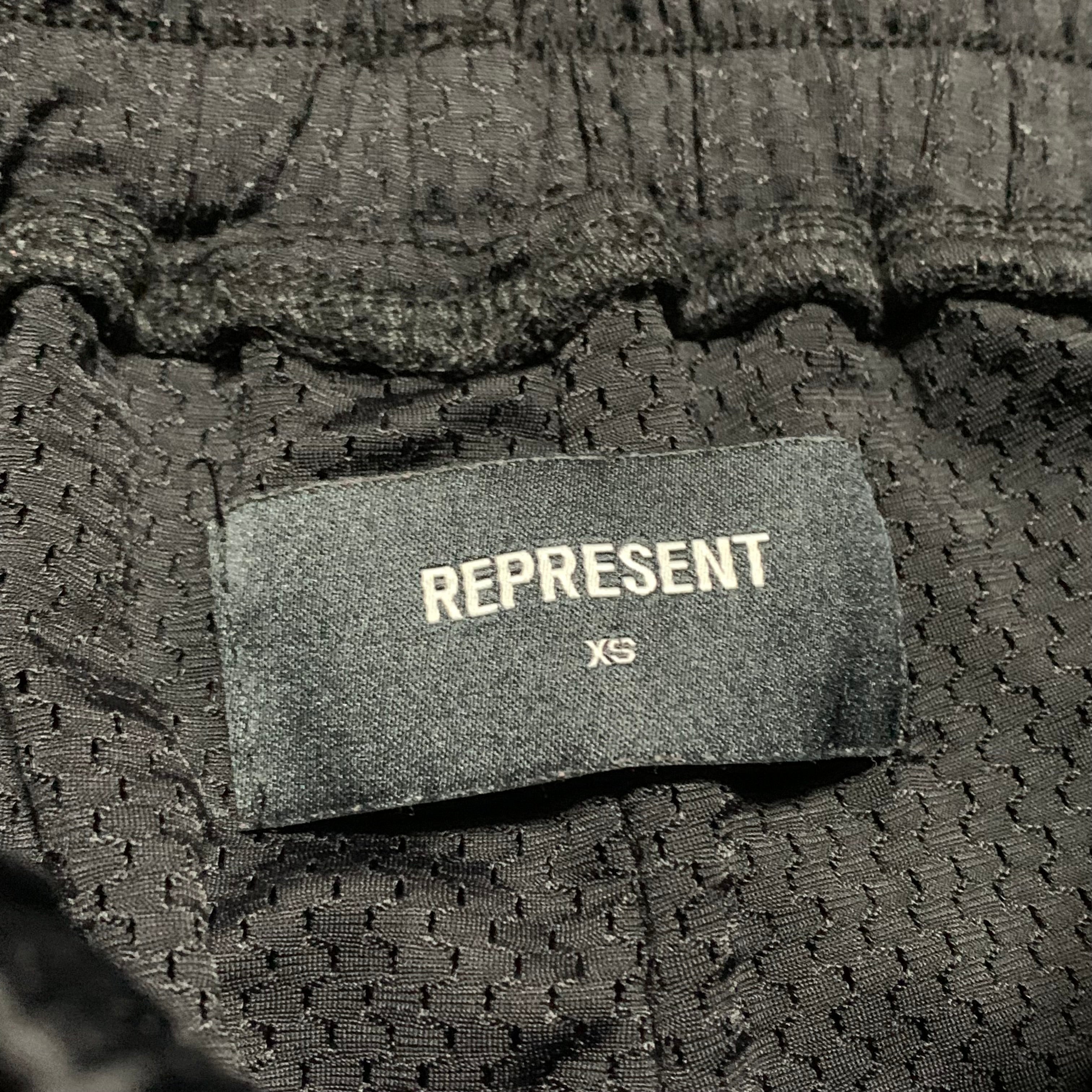 Represent XS Shorts Initial Mesh Brown Black Shorts