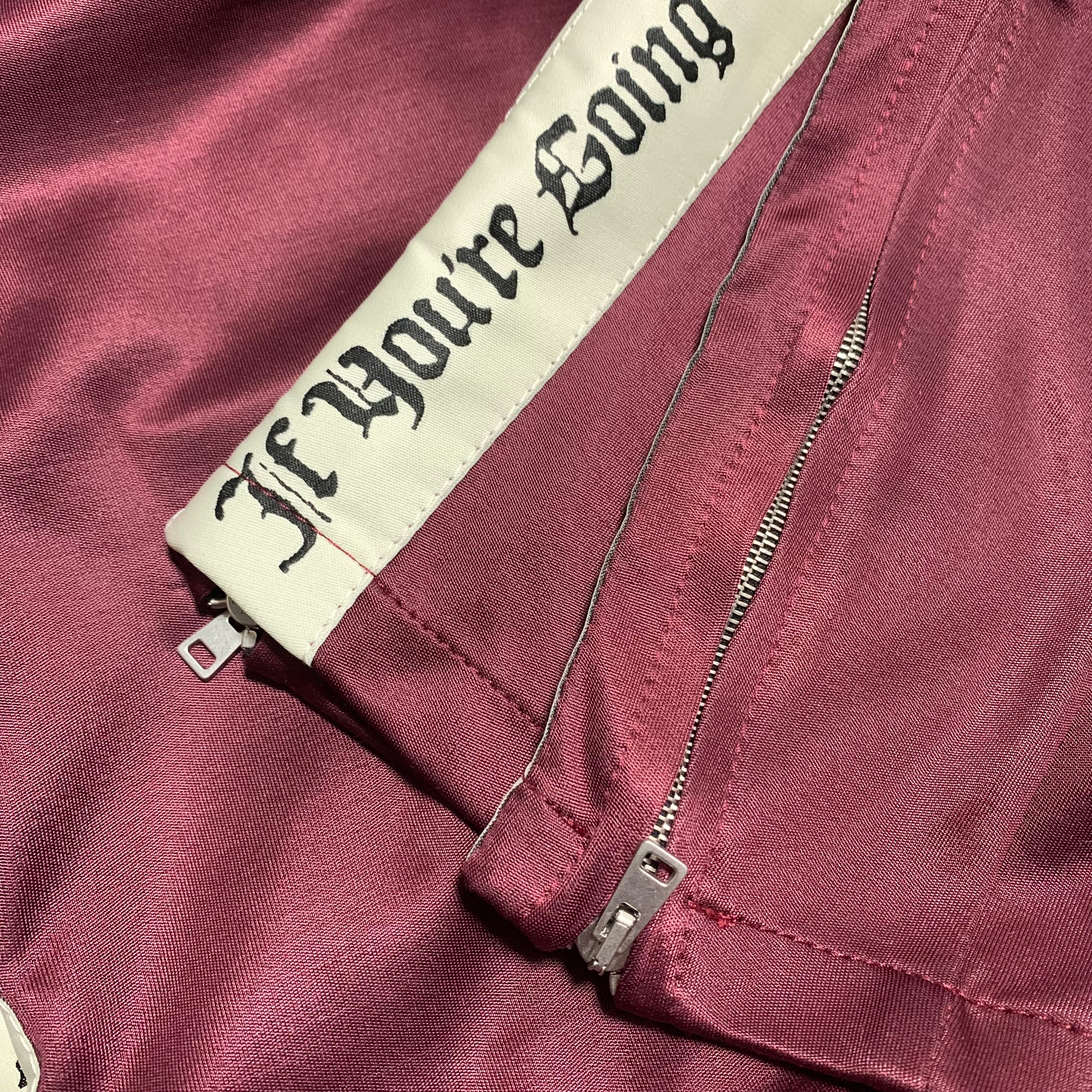 Represent XS Track Pants Bottoms Burgundy Wide Awake
