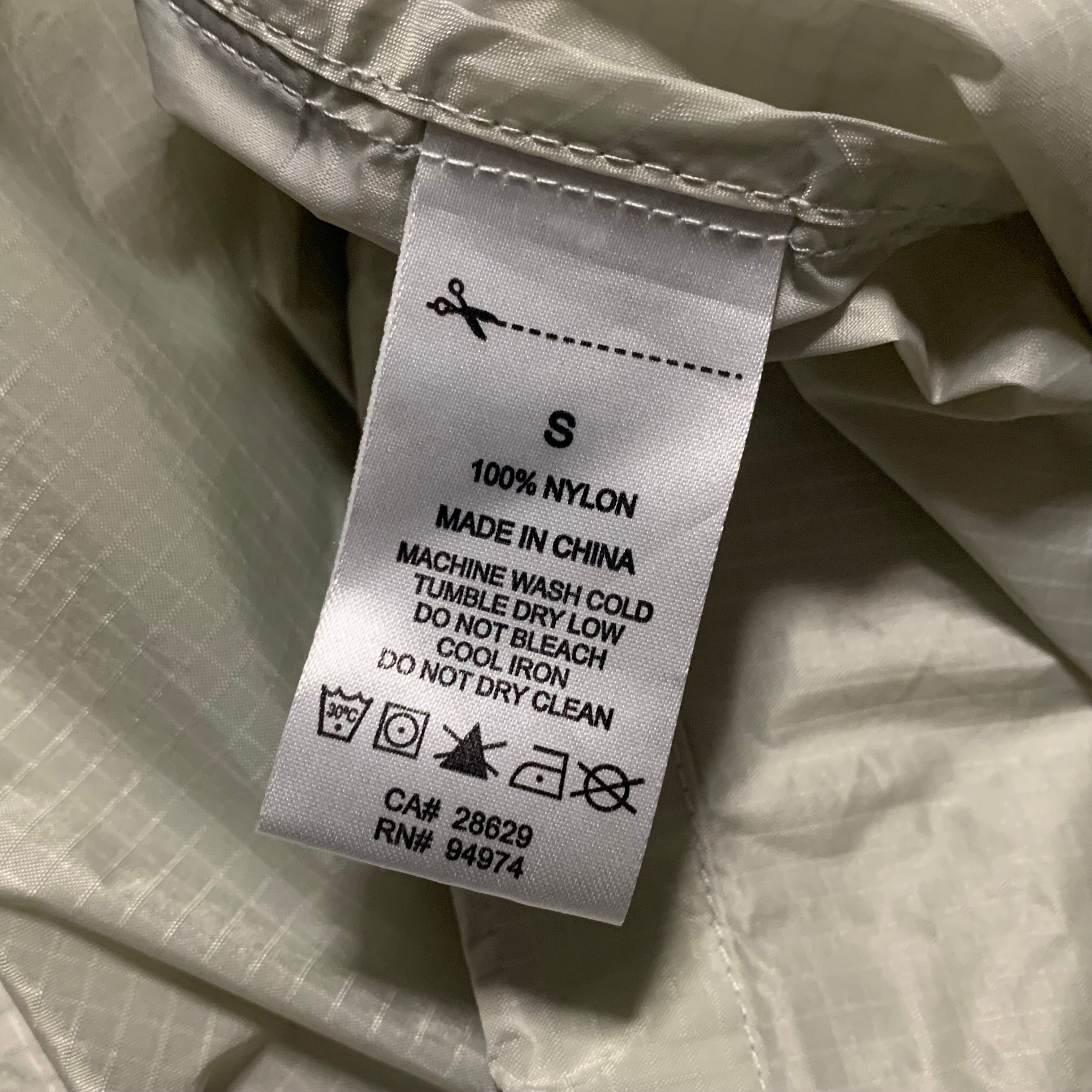 Stussy Small Jacket Lightweight Nylon Pullover 1/4 Zip Windbreaker Cream Beige 90s
