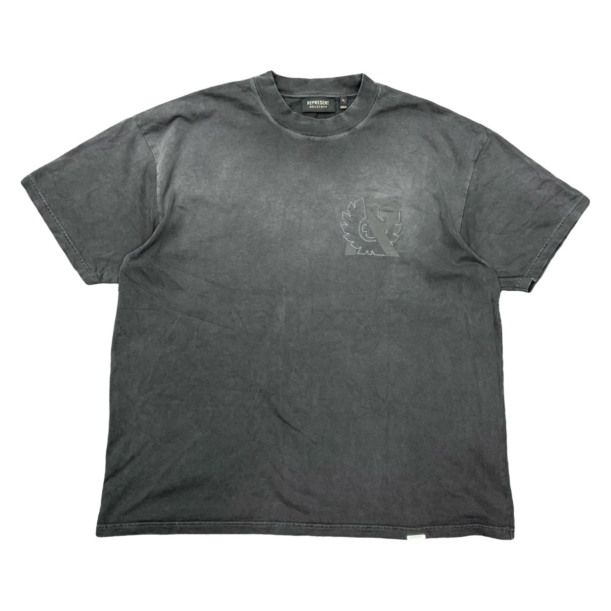 Represent XL Belstaff Tee Outline Phoenix Shadow Black T-Shirt