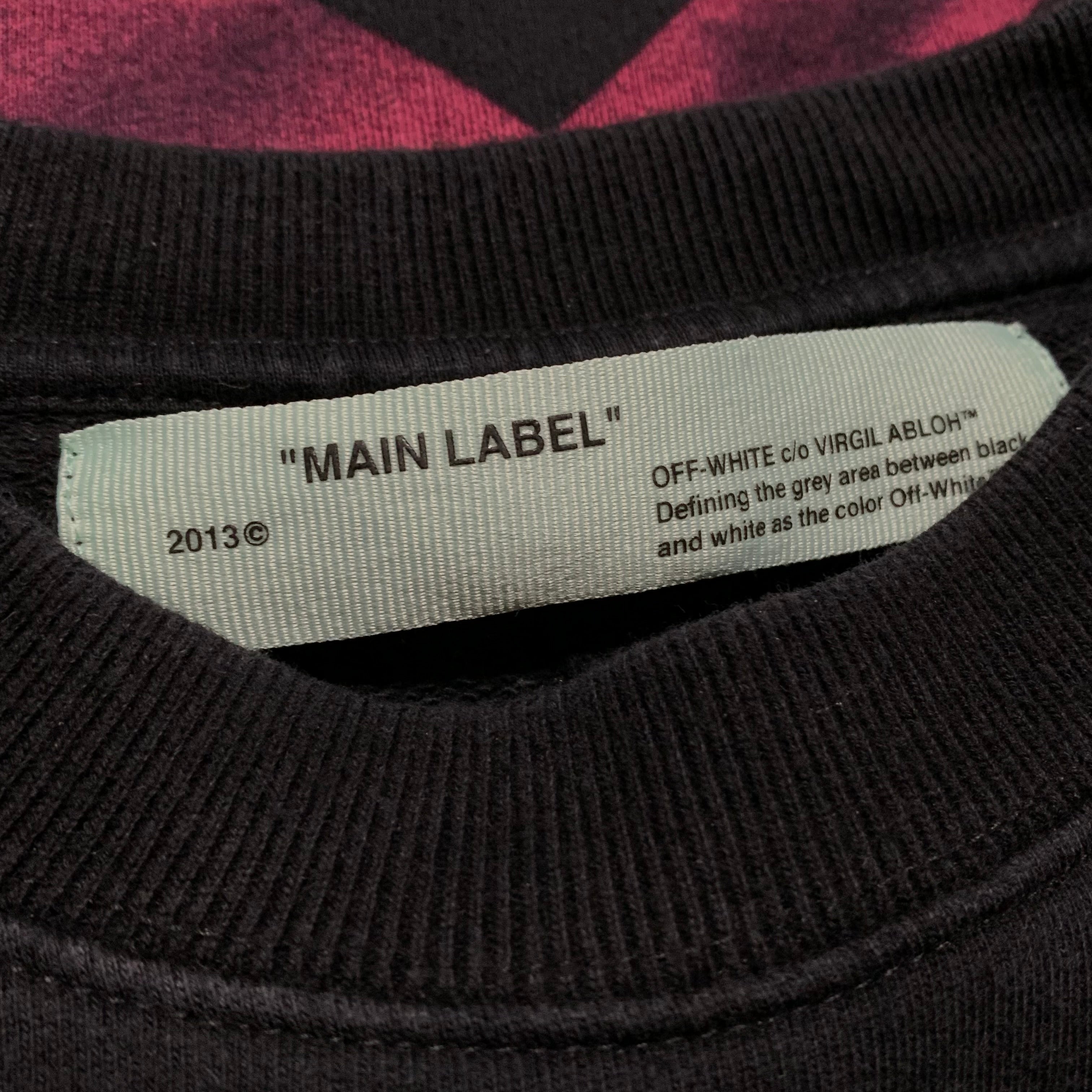 Off White Large Impressionism Arrows Black Sweatshirt Crewneck Virgil Abloh