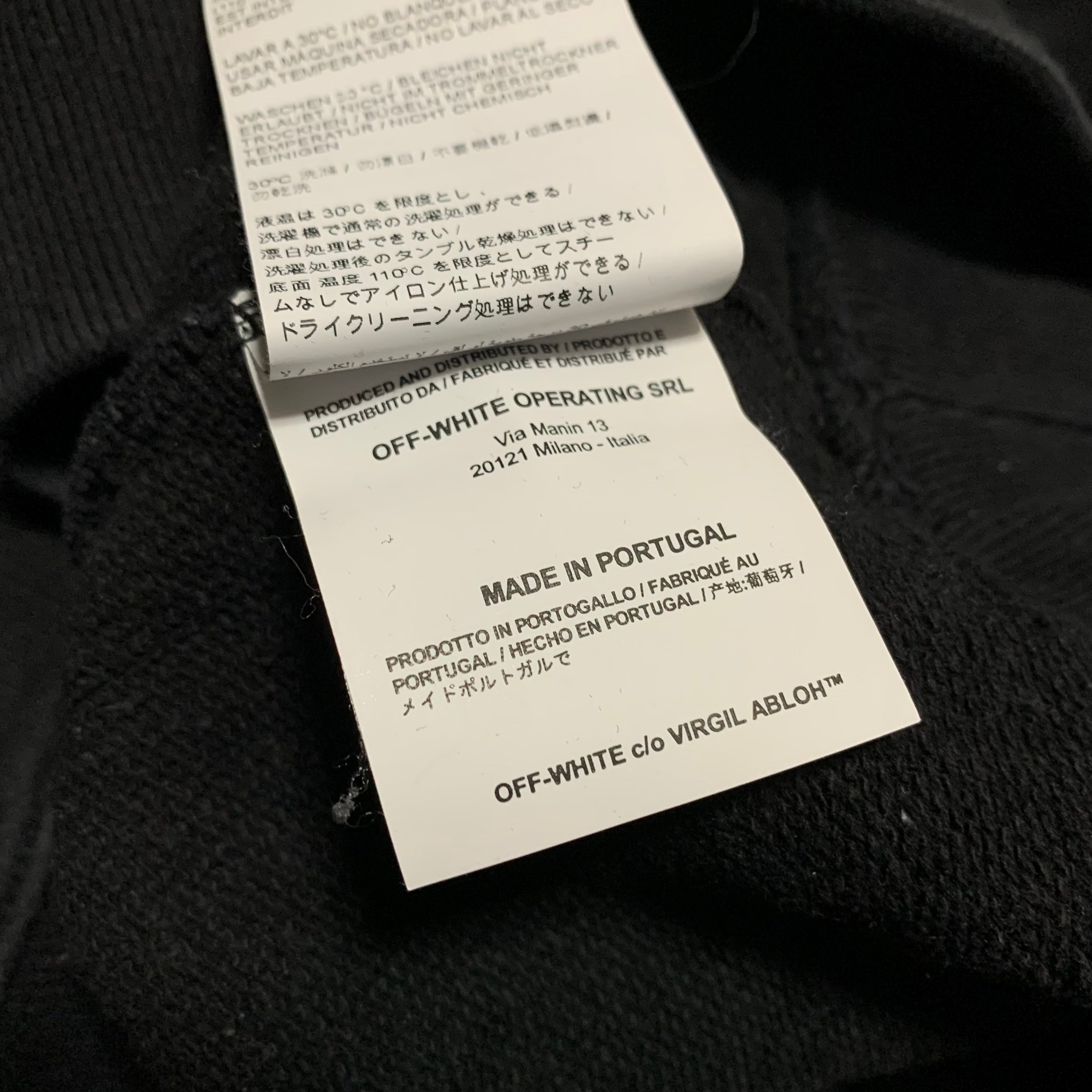 Off White XS Impressionism Arrows Black Sweatshirt Crewneck Virgil Abloh