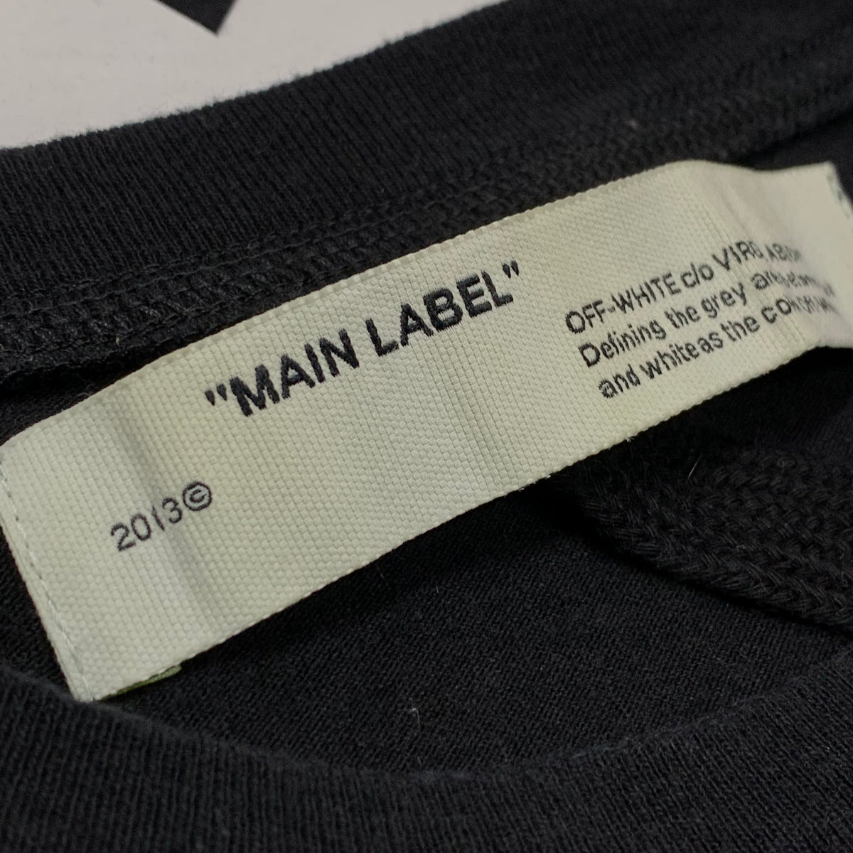 Off White Medium Tee Golden Ratio Dripping Arrows Black T-Shirt Virgil Abloh