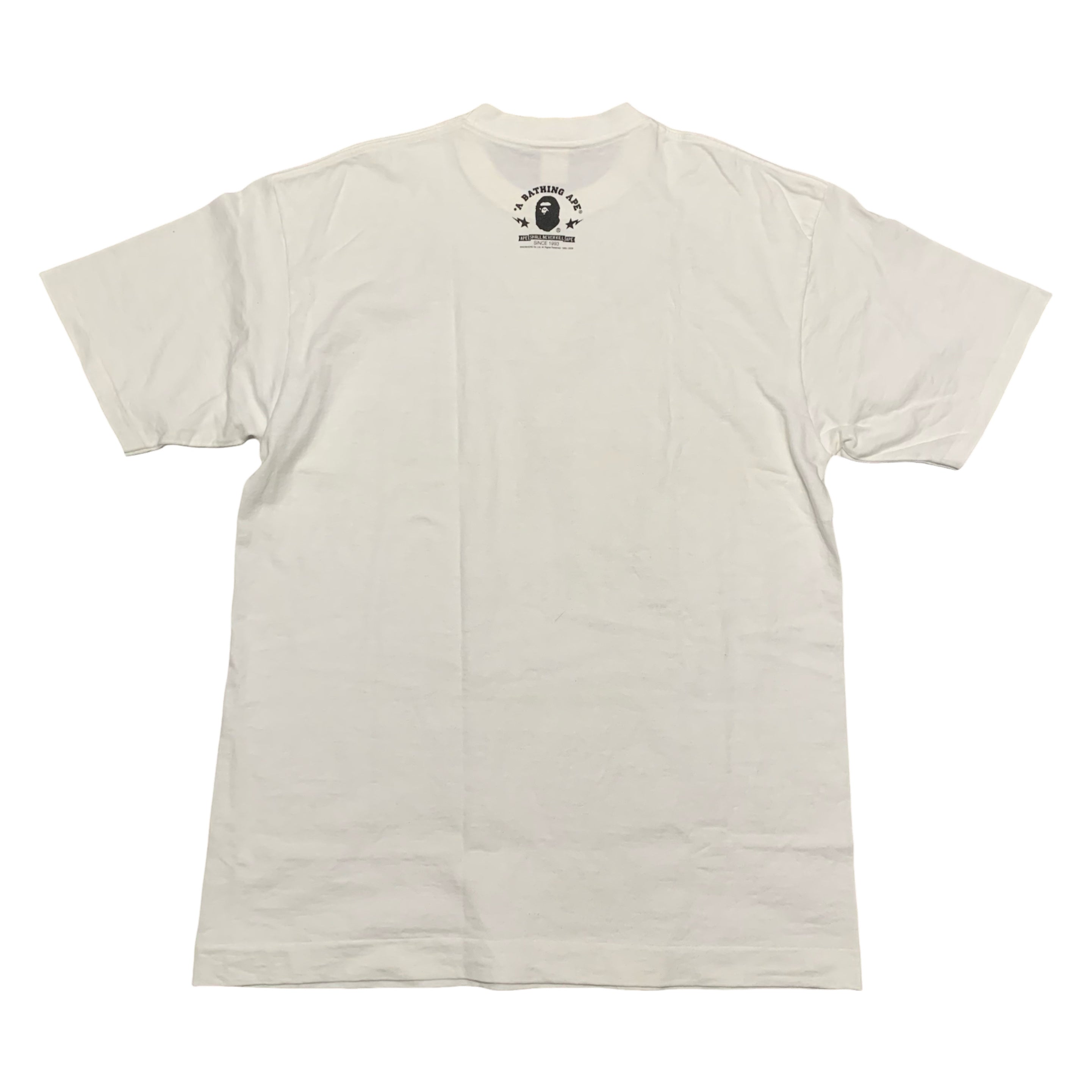 Bape Large 1st Camo Tie Graphic White Tee A Bathing Ape 2009