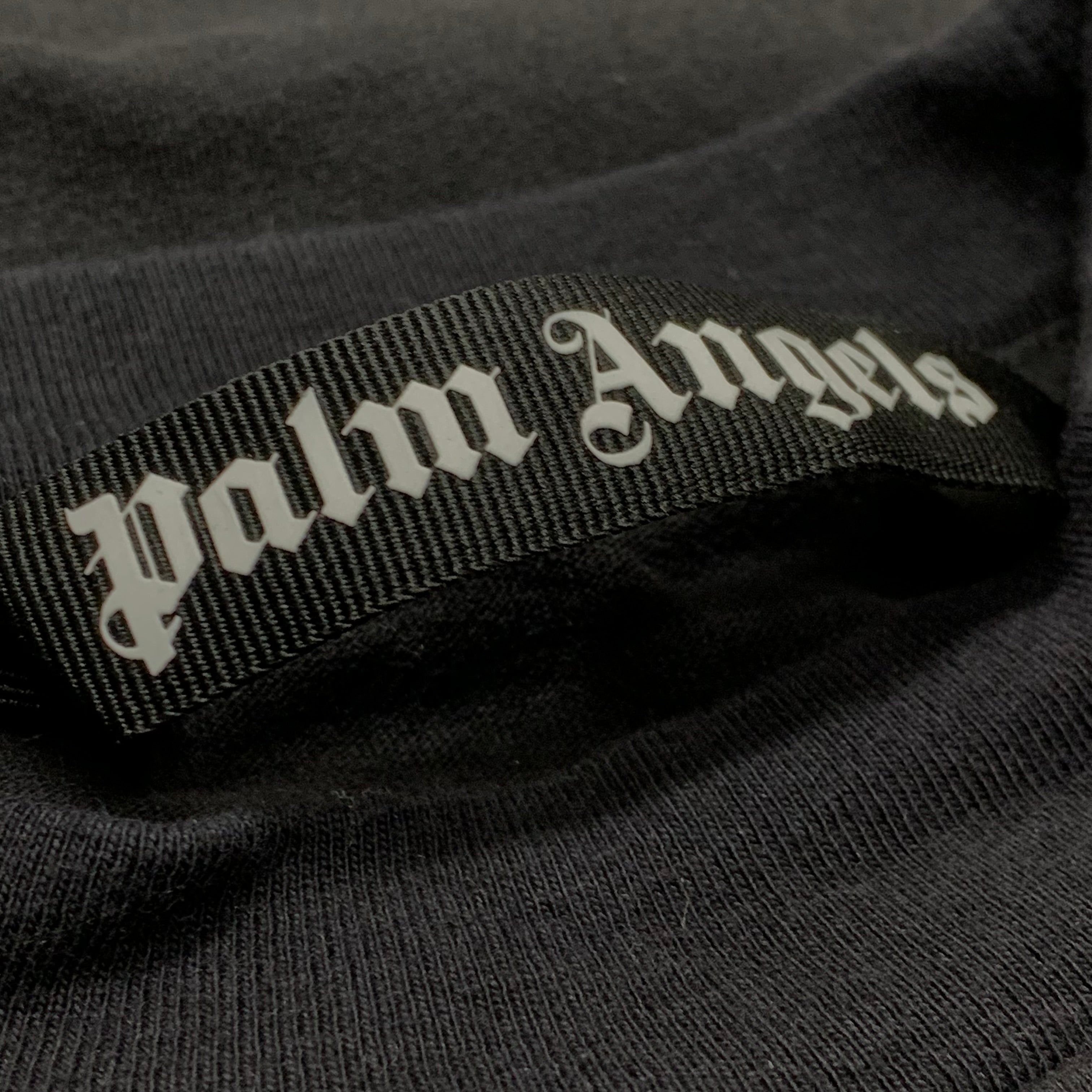 Palm Angels Small Tee Shark Graphic Black T-Shirt