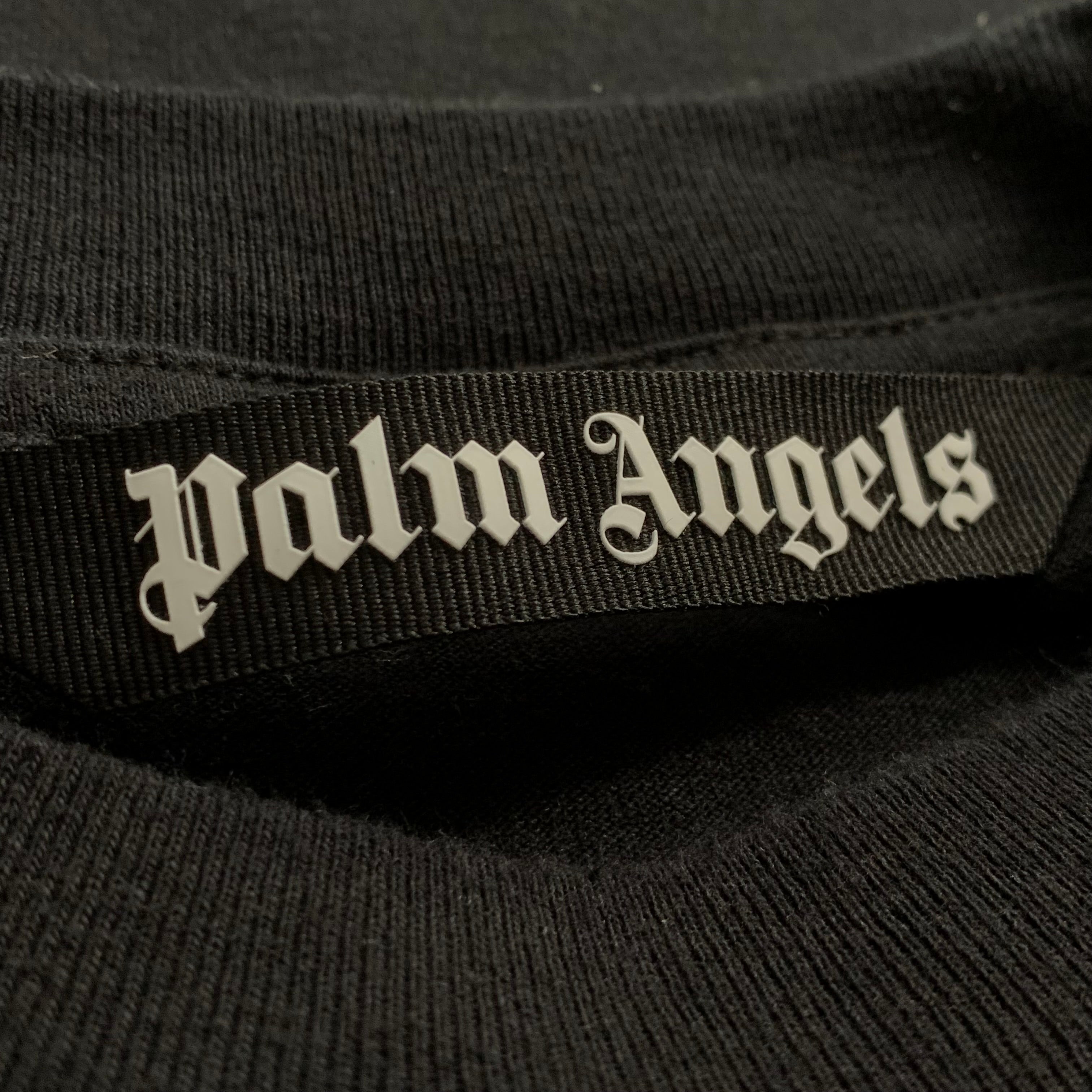 Palm Angels Small Tee Mountain Graphic Black T-Shirt