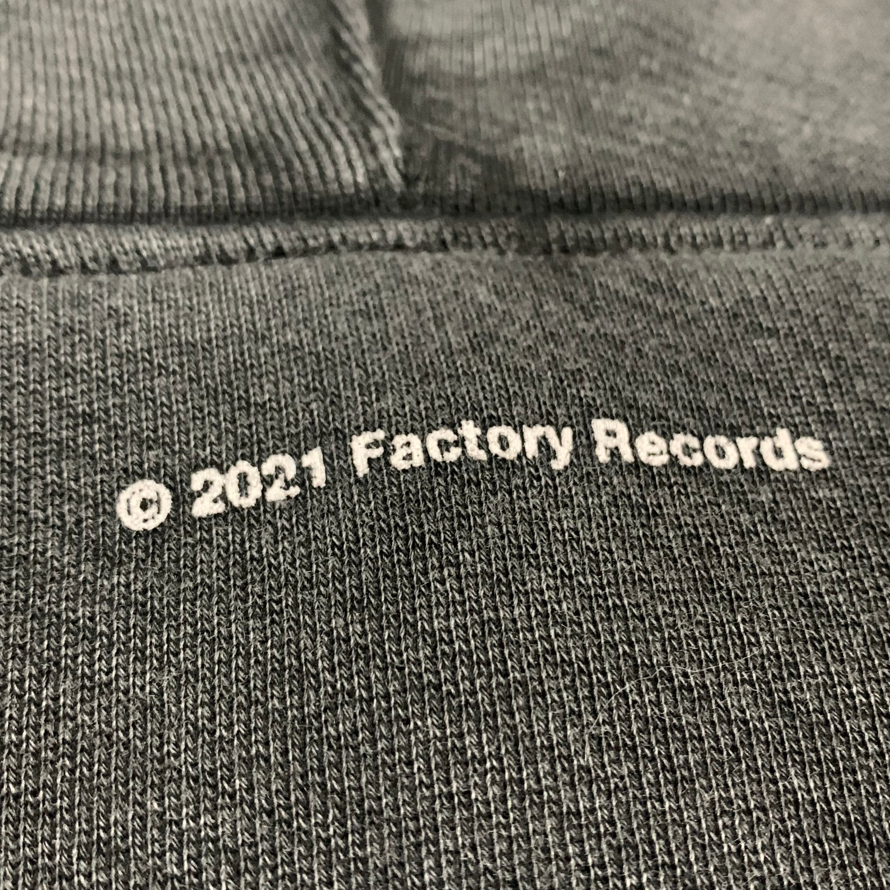 Palm Angels Medium Factory Records Faded Music Grey Hoodie