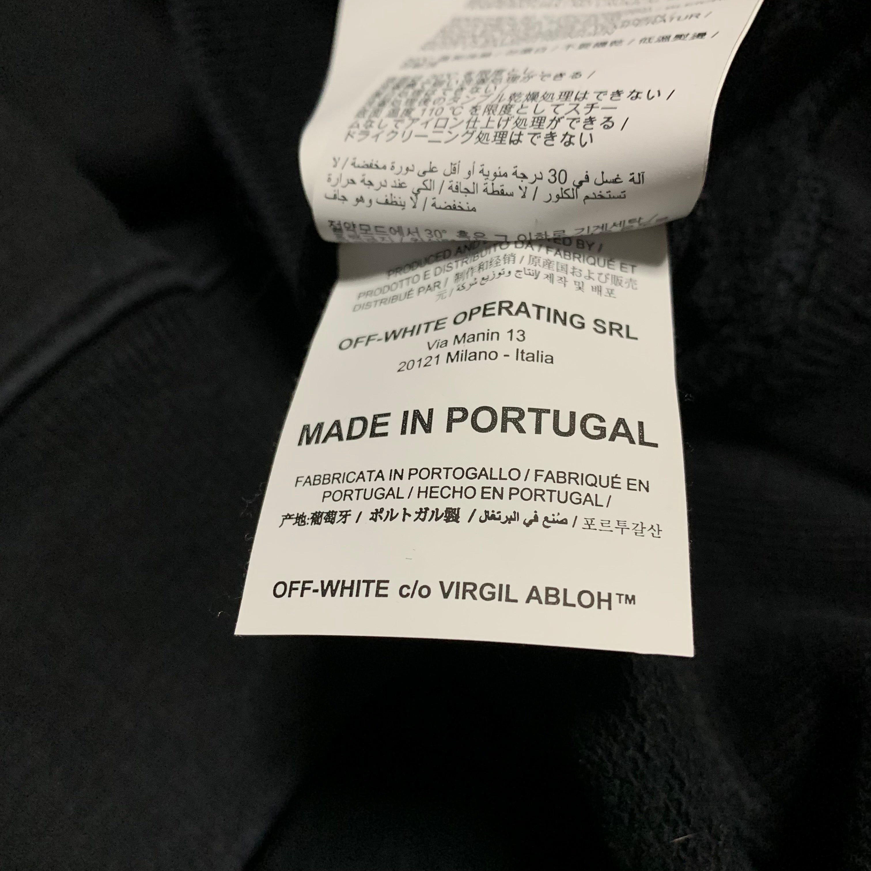 Off White Large Outline Arrows Black Sweatshirt Crewneck Virgil Abloh