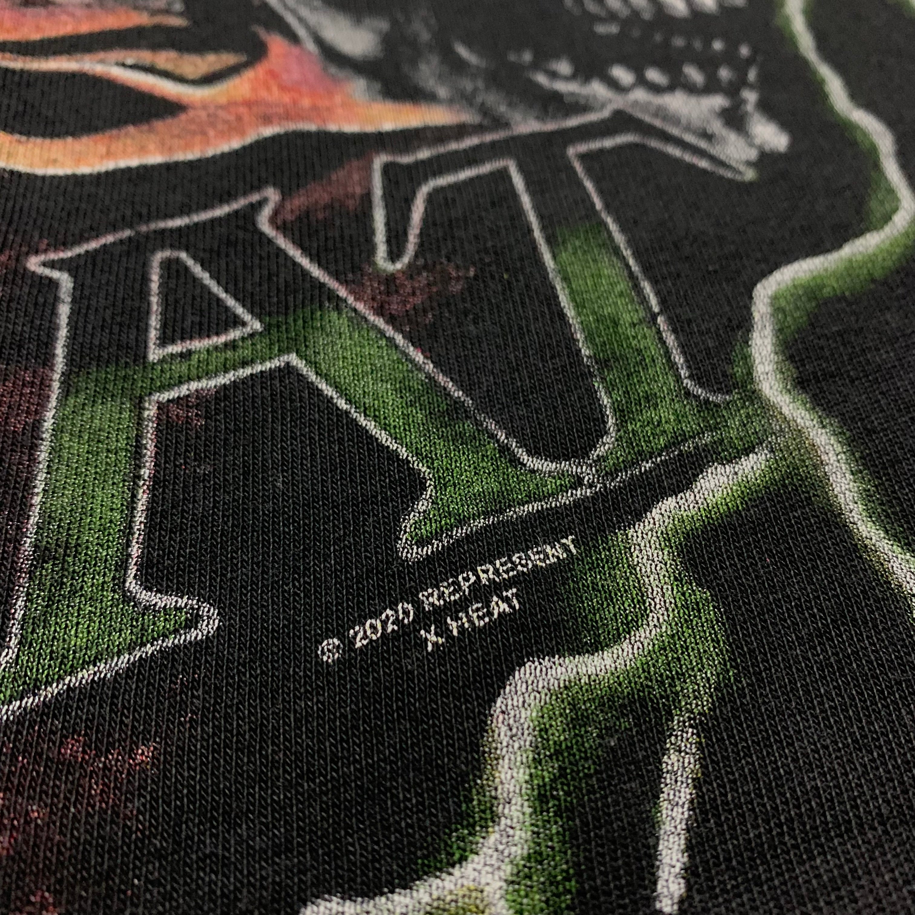 Represent Small The Heat Graphic Vintage Black Tee 2020