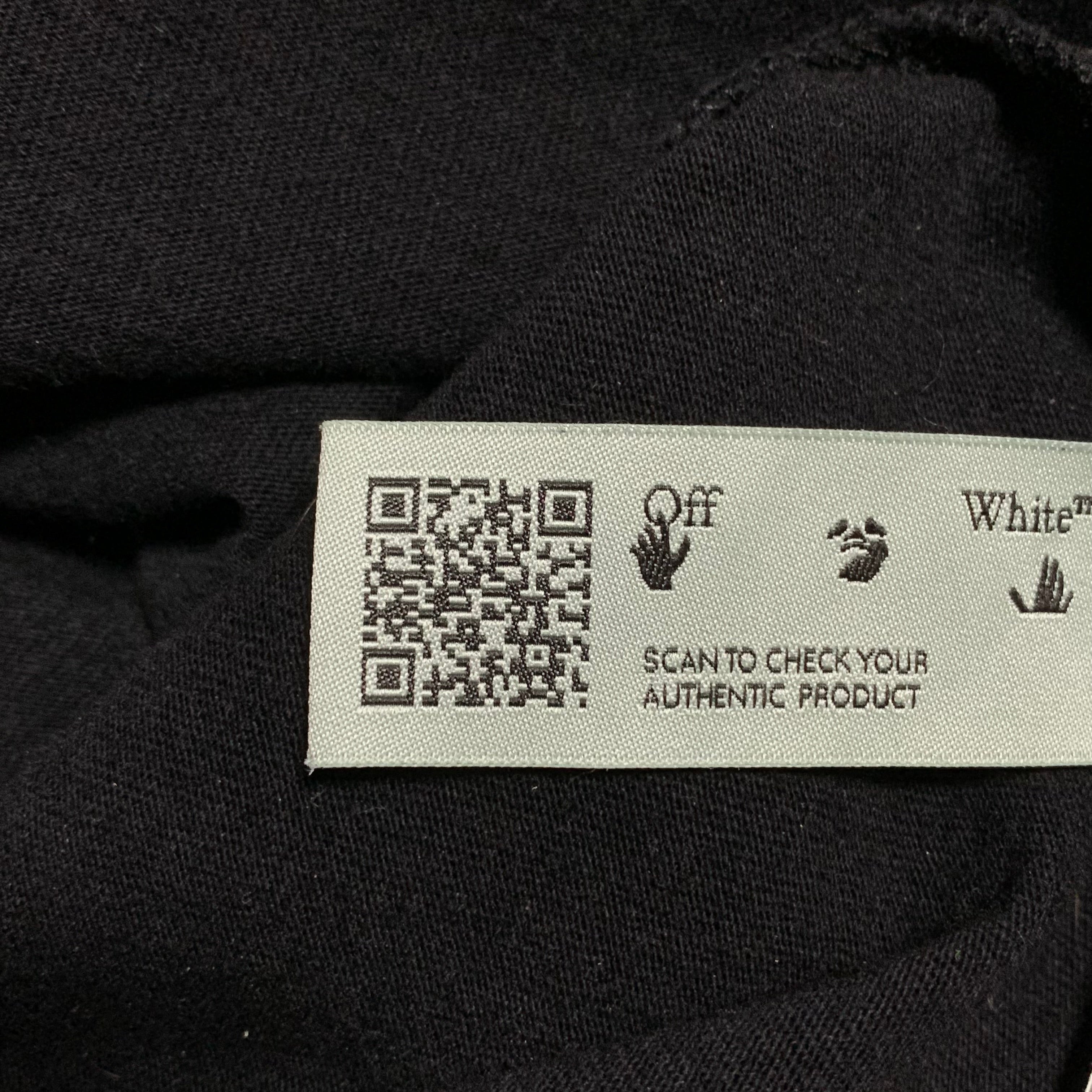Off White Small Hand Logo Black Tee Virgil Abloh
