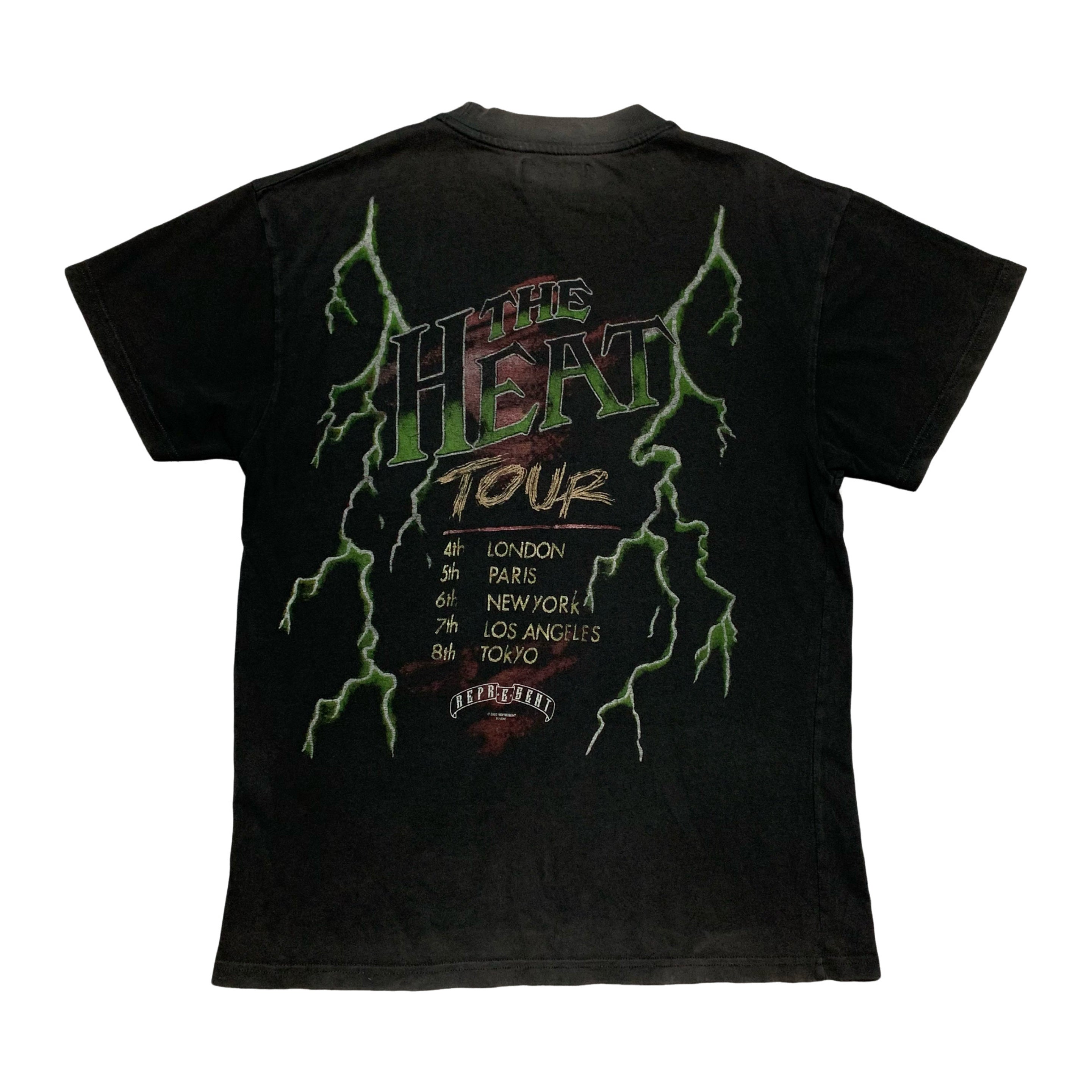 Represent XS Feel The Heat Vintage Black Tee Heat Tour Exclusive