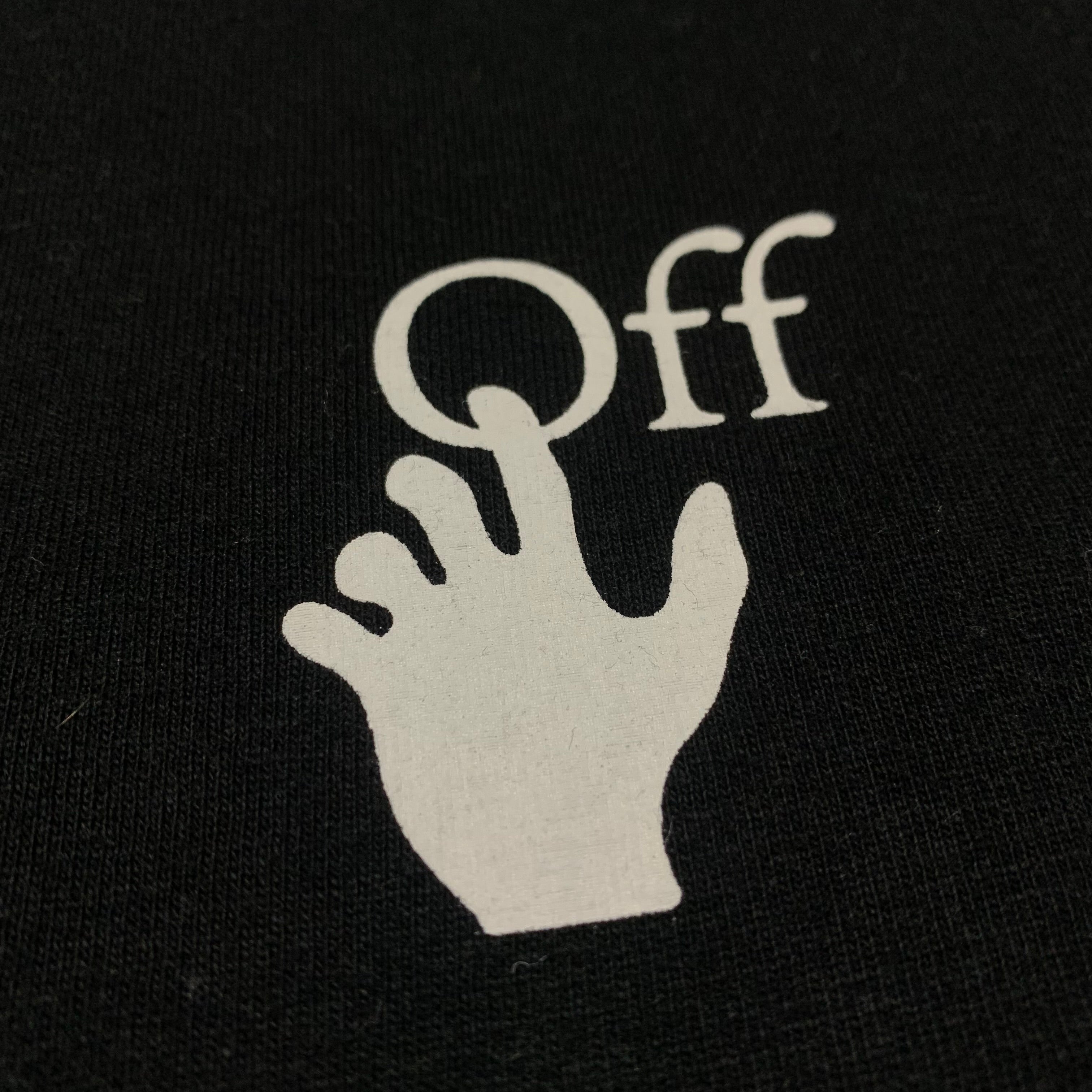 Off White Small Degrade Arrows Black Long Sleeve Tee Virgil Abloh