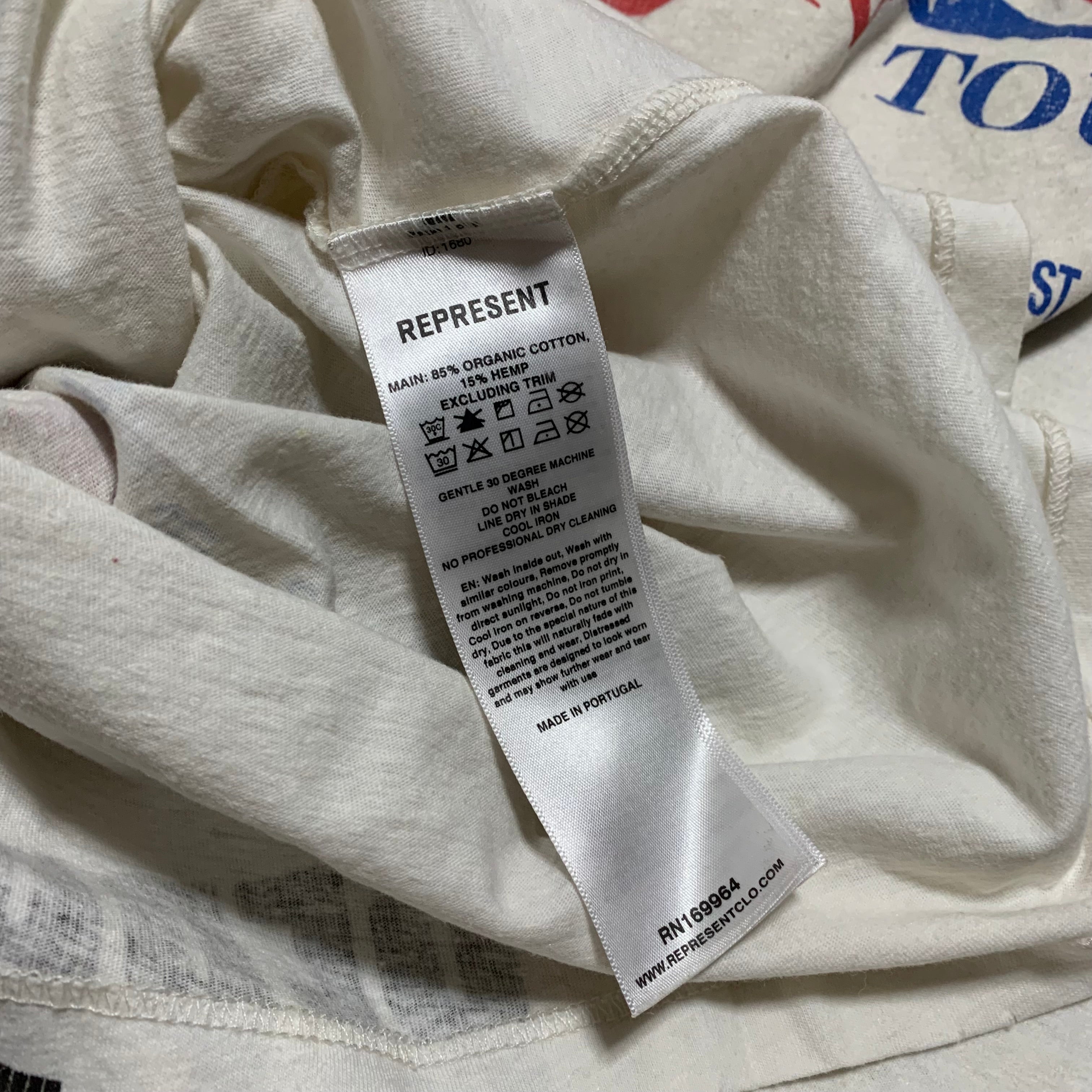Represent XXL Dream On Tour Washed Ecru White Tee