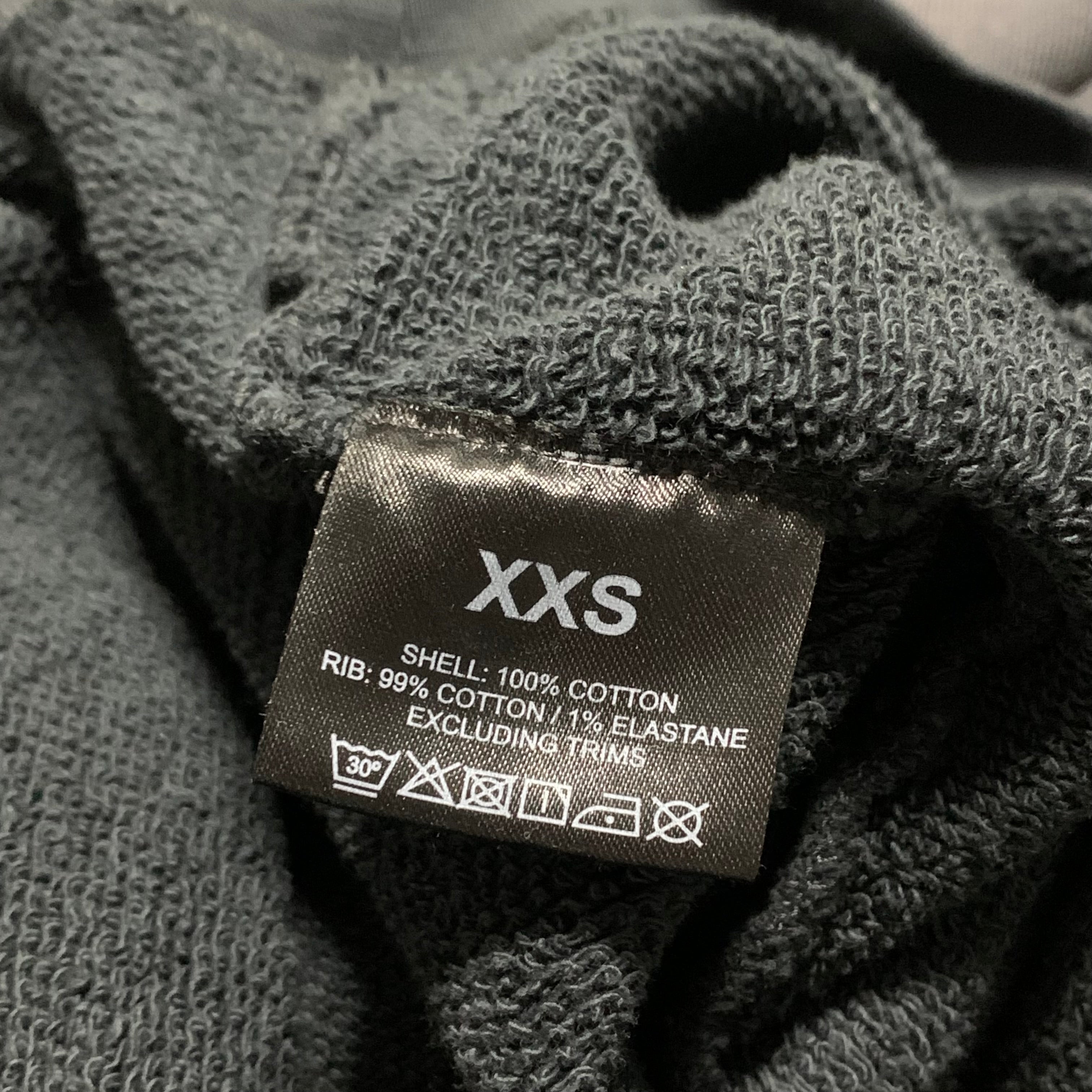 Represent XXS Initial Stained Black Hoodie Oversized Fit
