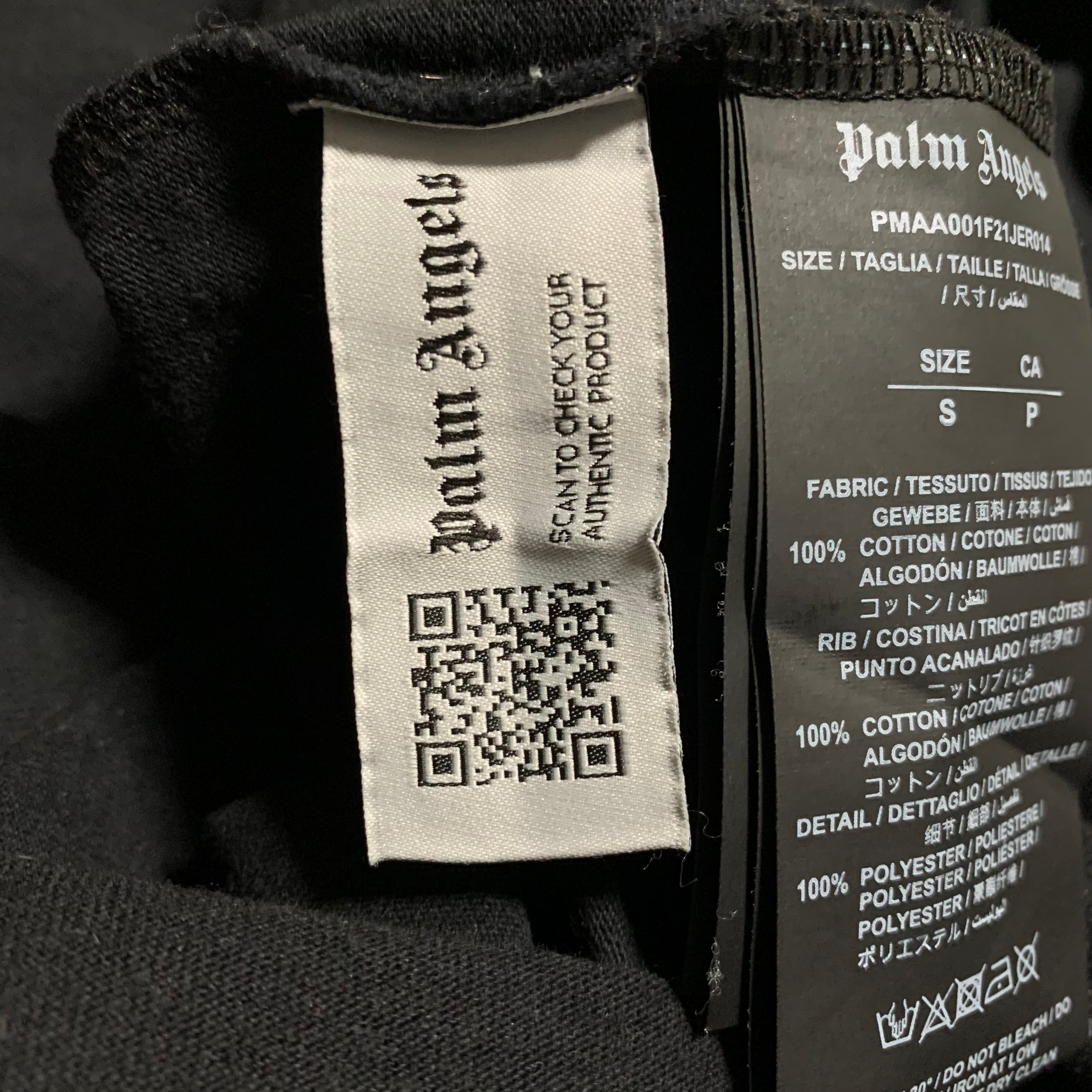 Palm Angels Small Star Graphic Black Tee