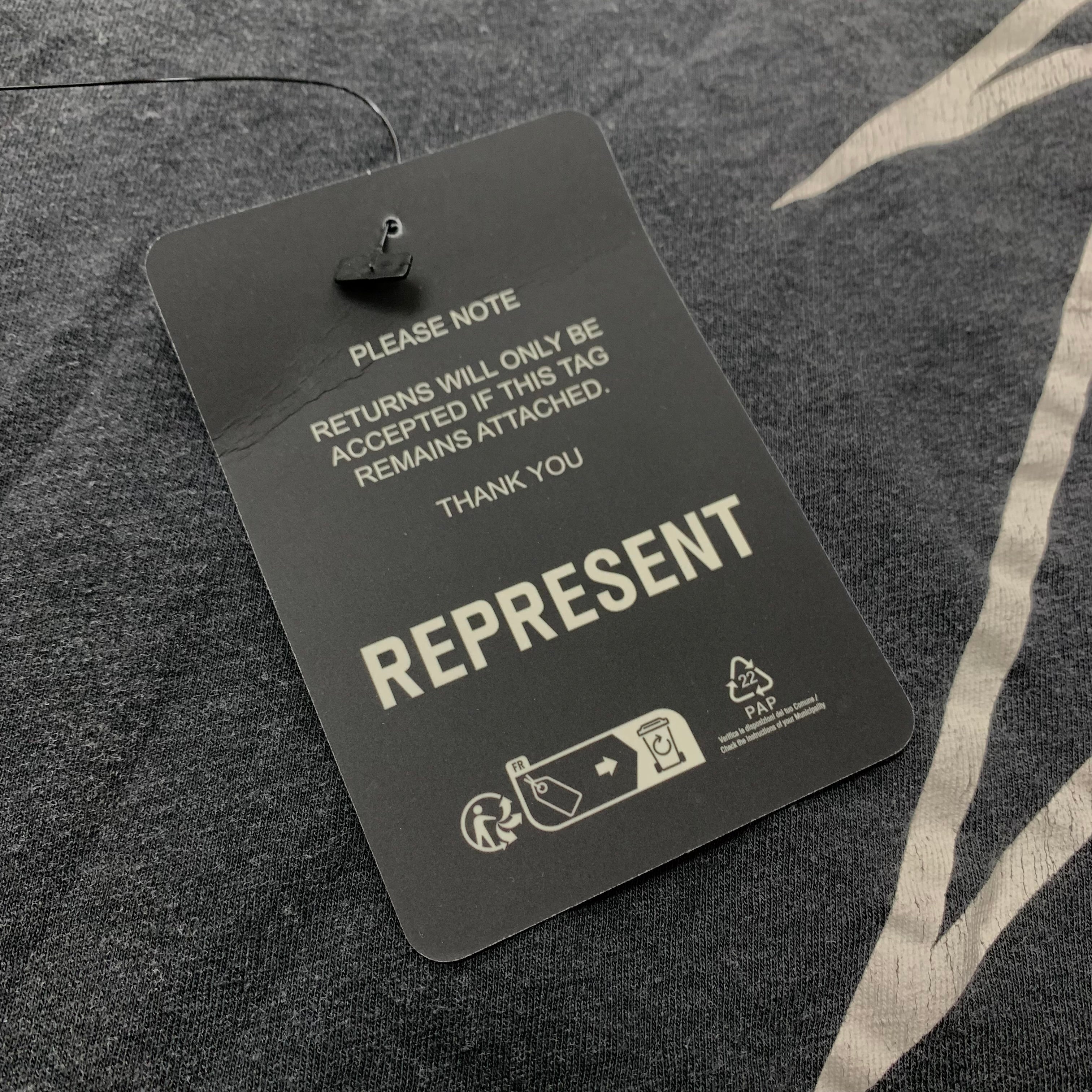 Represent Small Tee Metallica Local Crew 40th Anniversary Stained Black T-Shirt