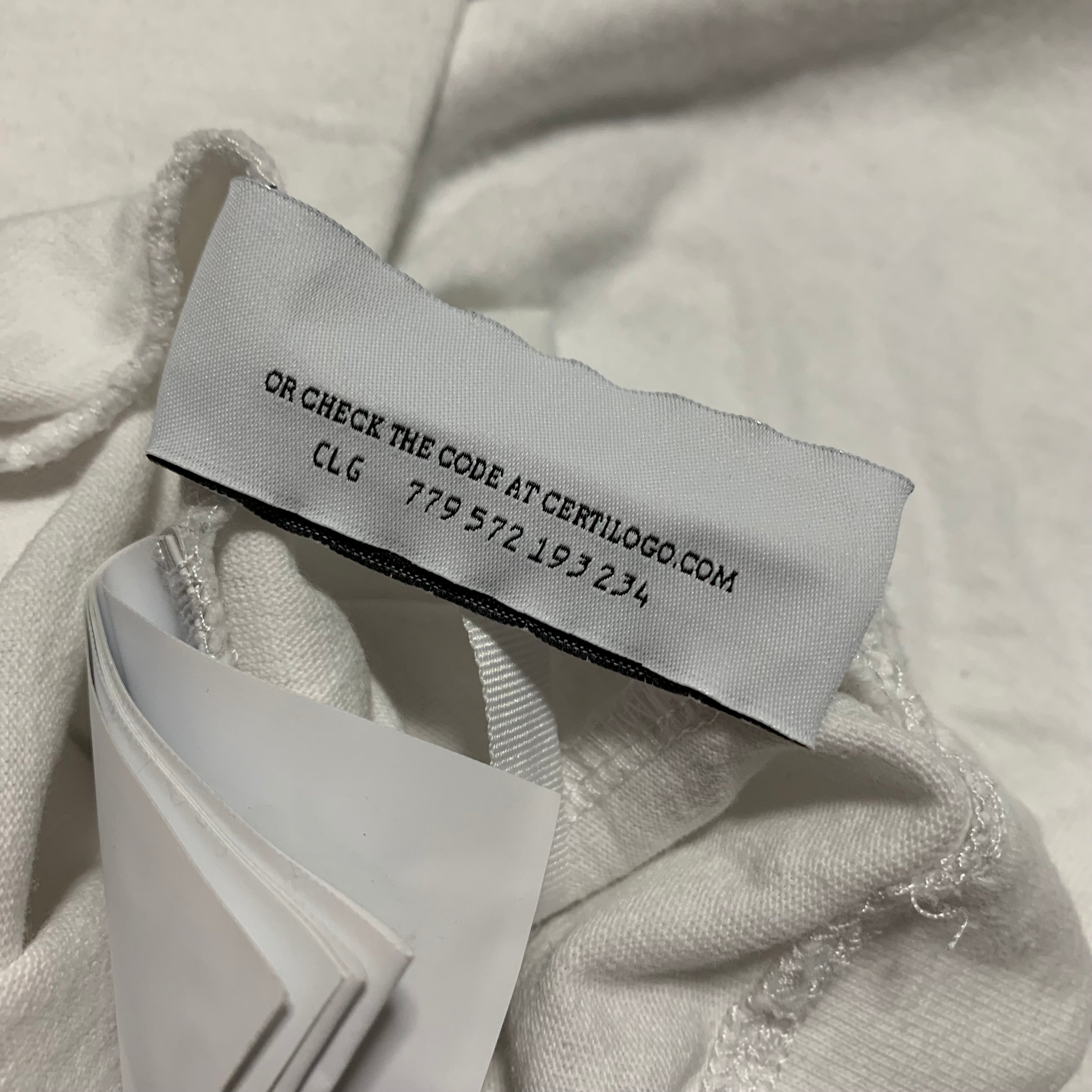 Off White Large Logo Graphic White Tee Virgil Abloh