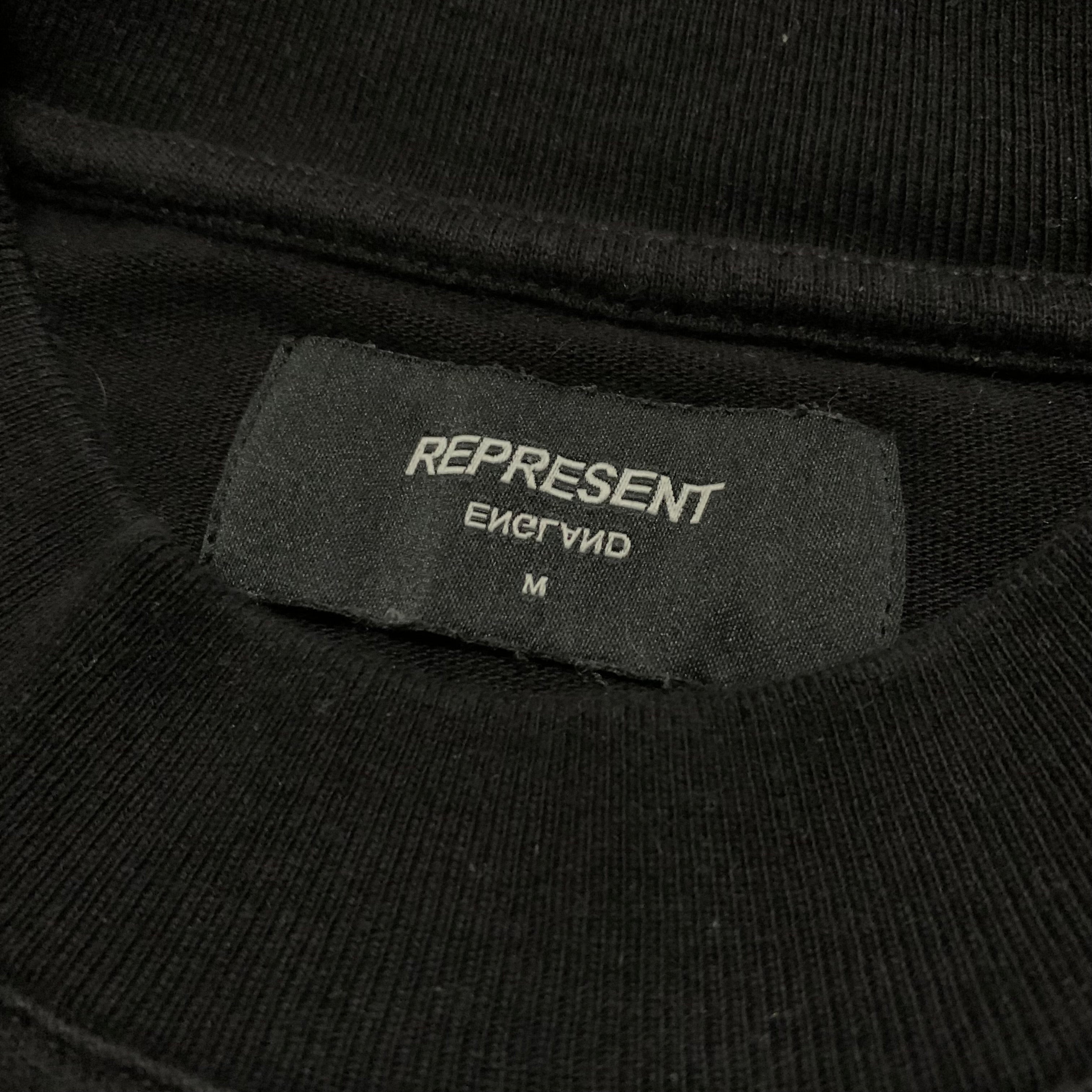 Represent Small Basquiat Skull Jet Black Tee Sample 1/1