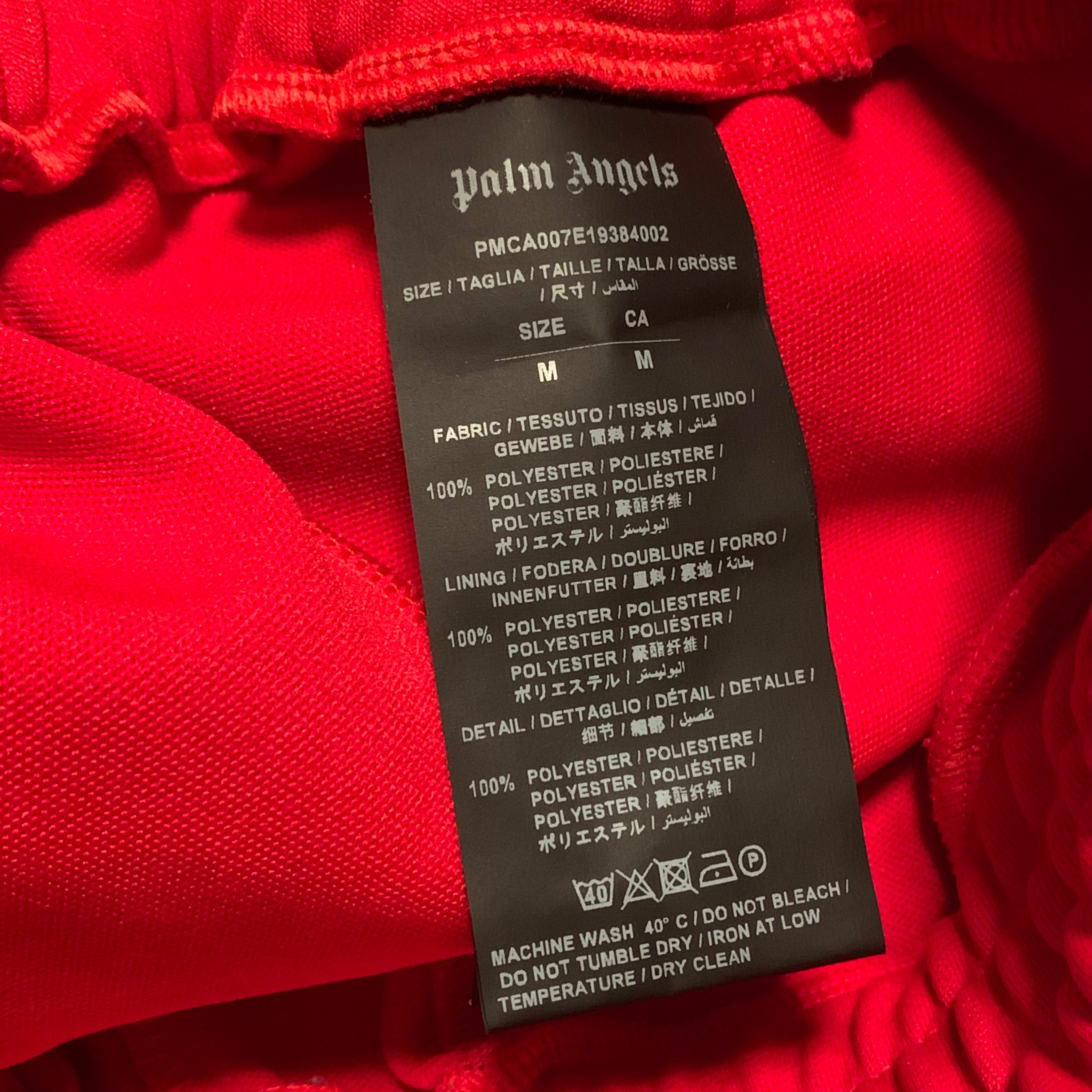 Palm Angels Medium Classic Red Track Pant Bottoms