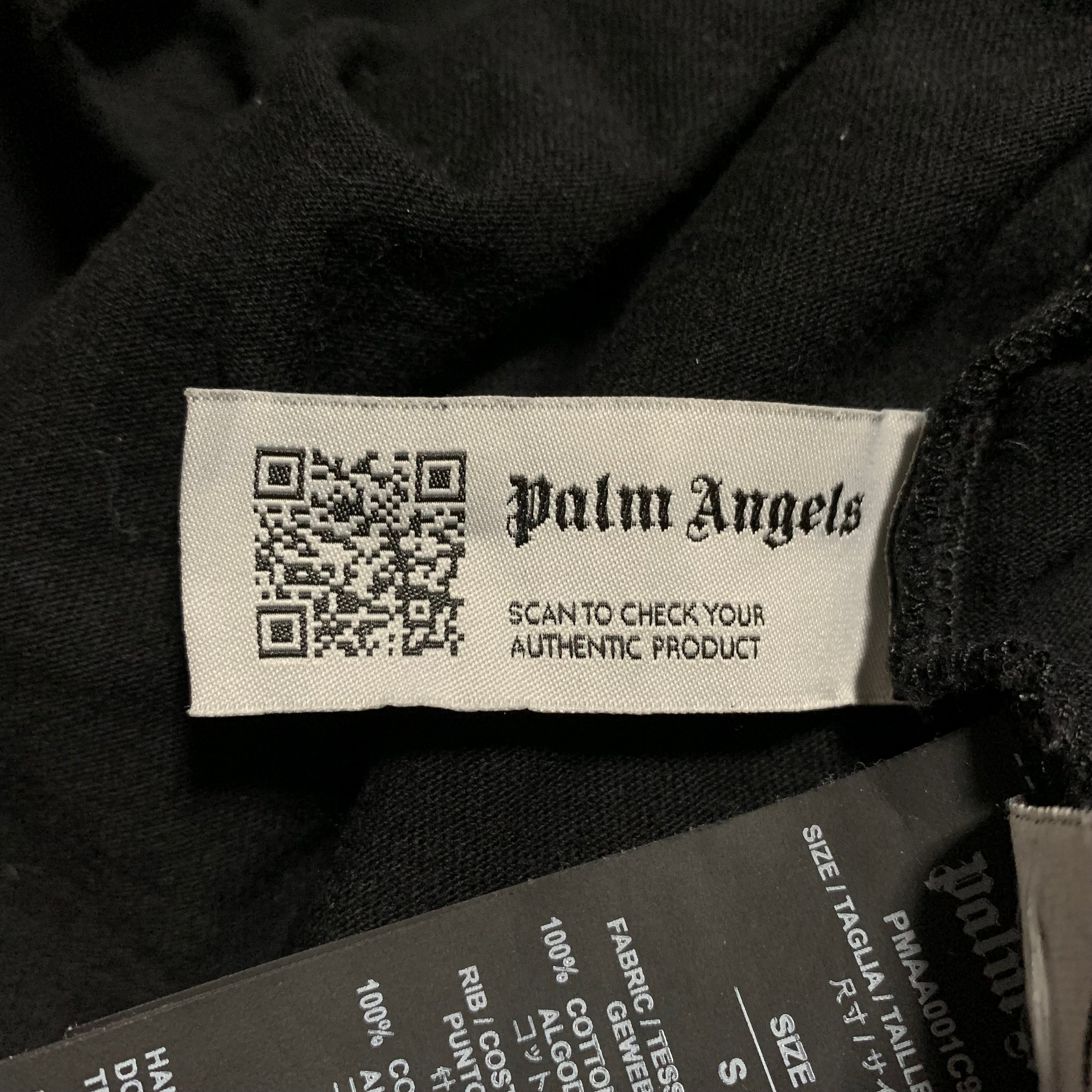 Palm Angels Small Sprayed Star Black Tee