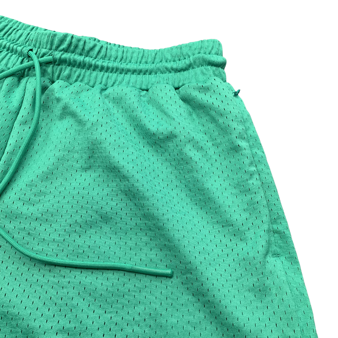 Represent Small Shorts Owners Club Island Green Zip Mesh Bottoms