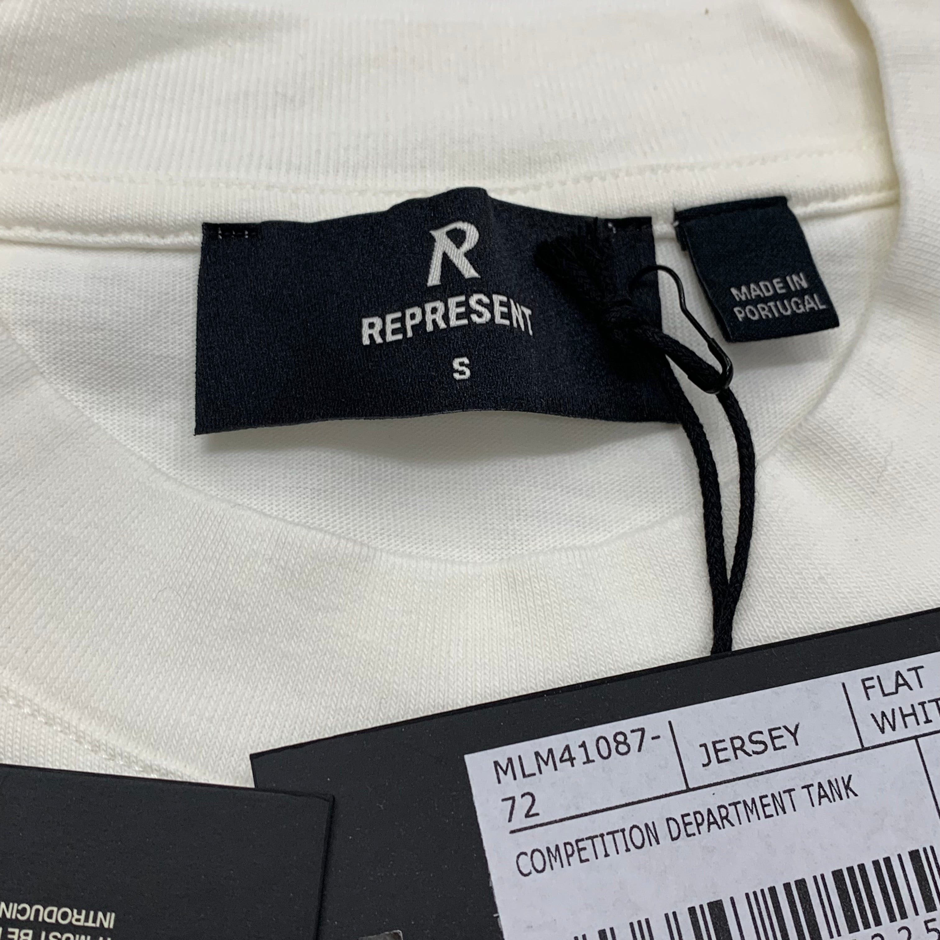 Represent Small Tank Competition Department Tank Flat White Top