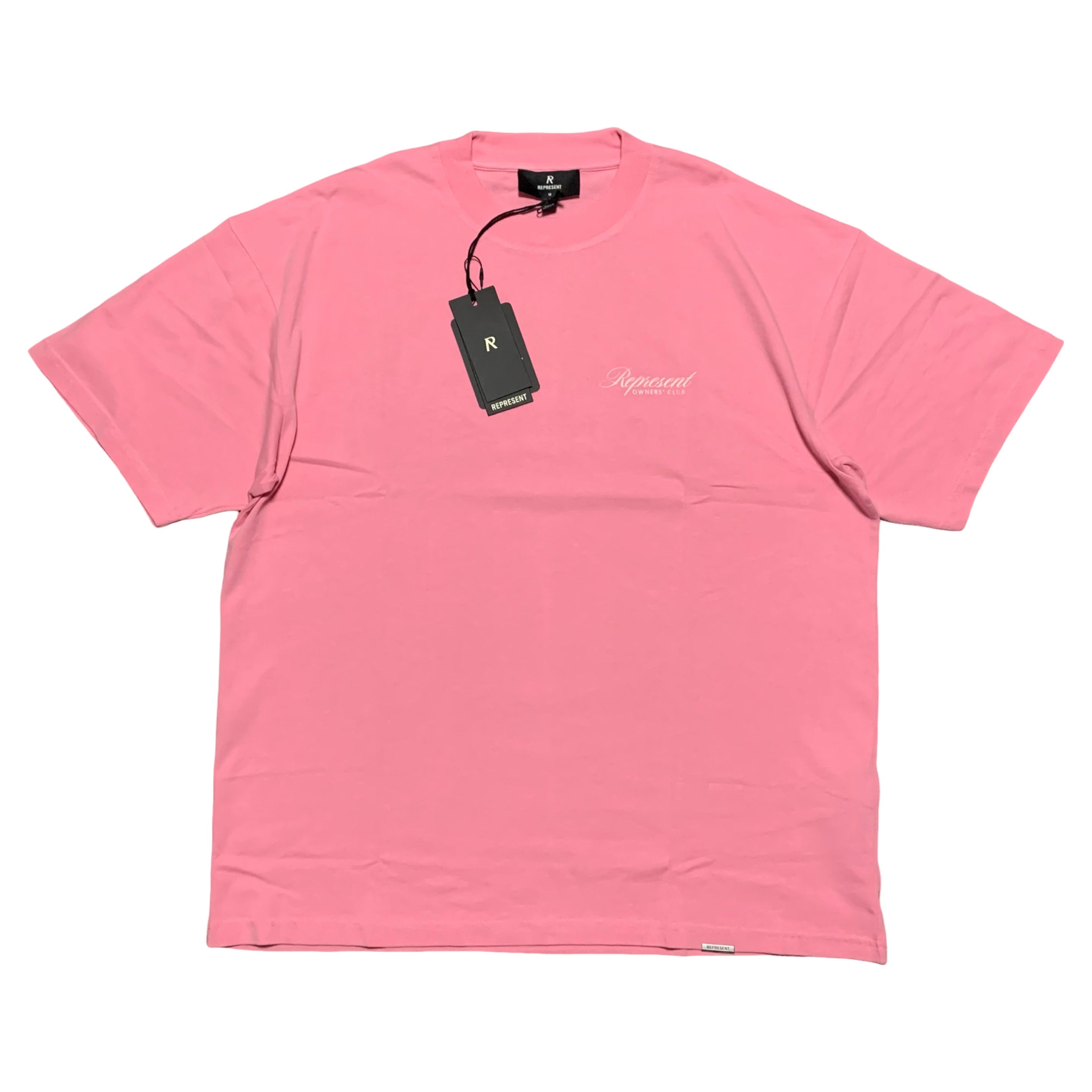 Represent Medium Owners Club Script Pink Tee