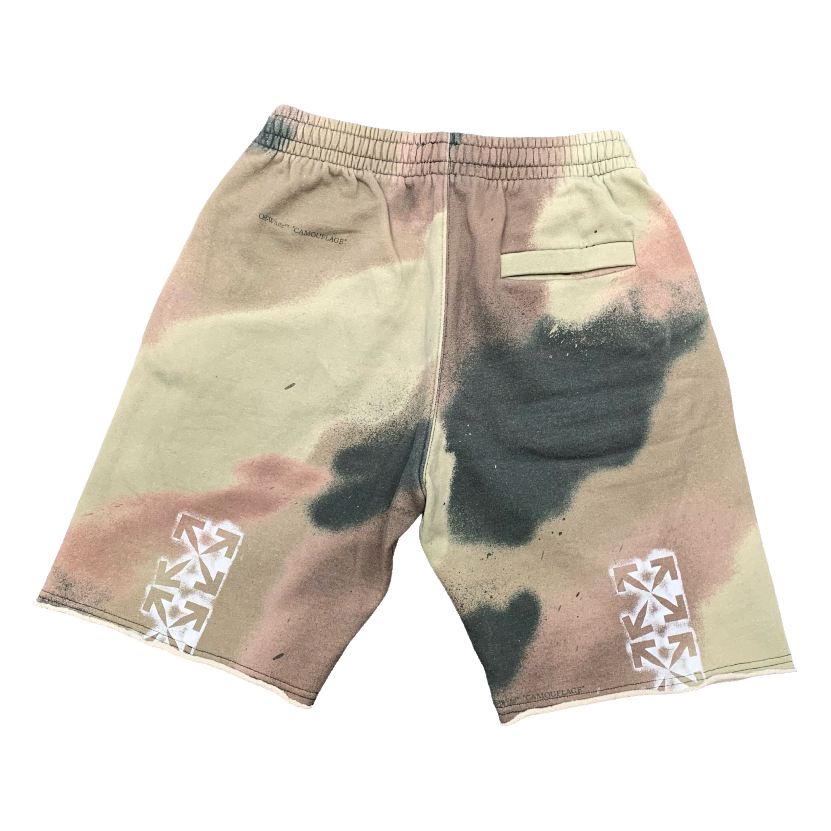 Off White Small Shorts Arrows Camouflage Camo Bottoms Virgil Abloh