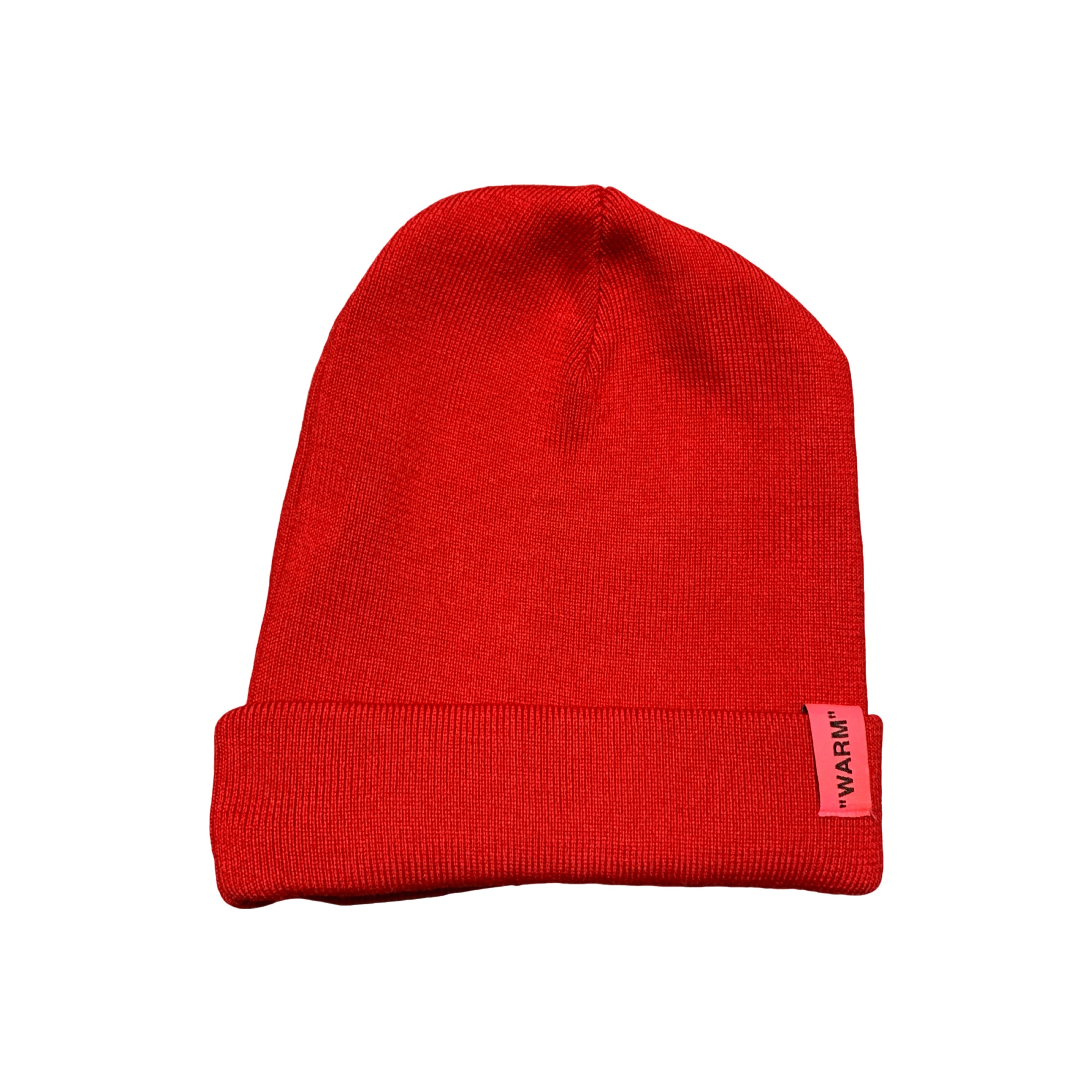 Off White Beanie Patch Red 'Warm' Virgil Abloh Hat