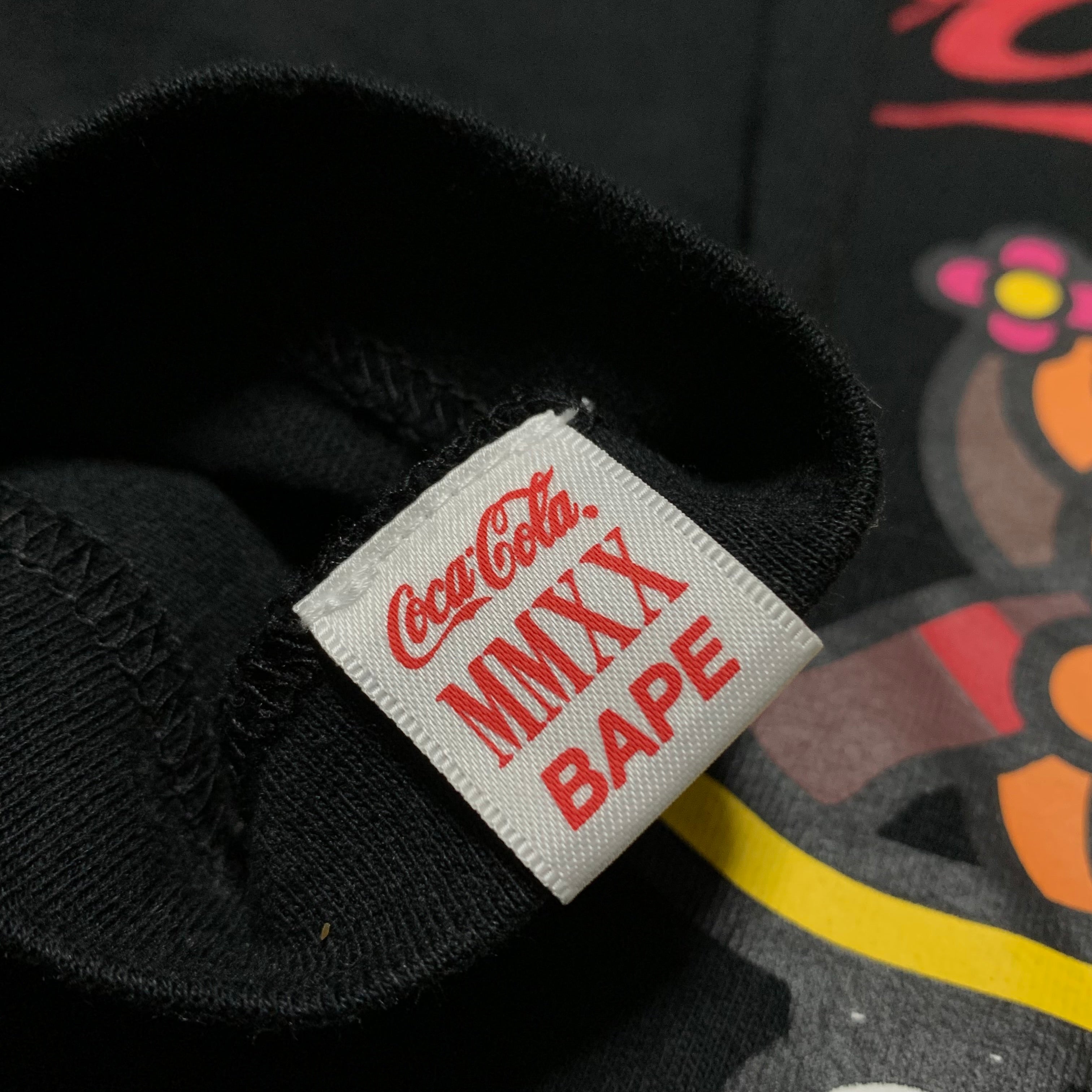 Bape XL Coca Cola Baby Milo Black Tee A Bathing Ape