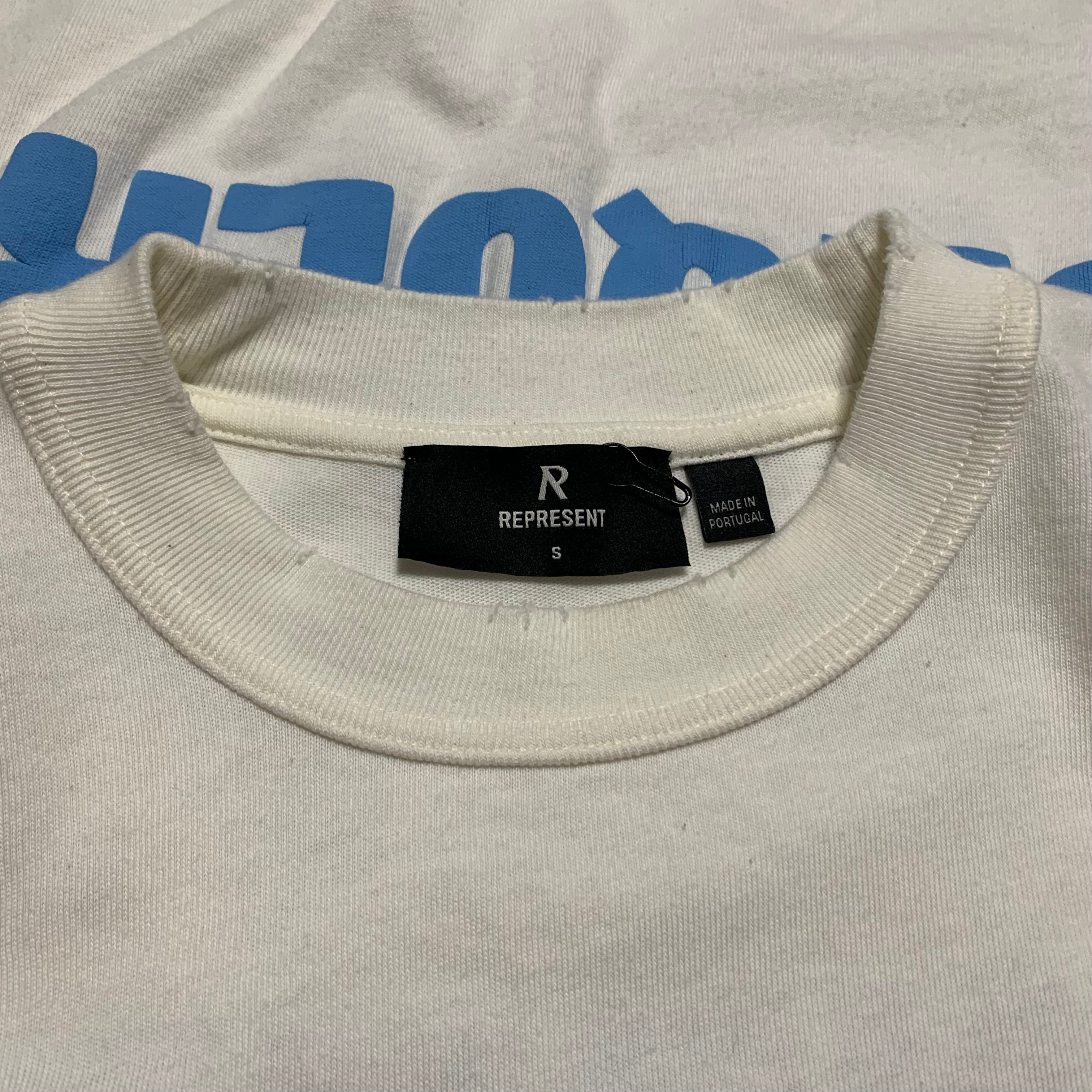 Represent Small Atlas Flat White Tee