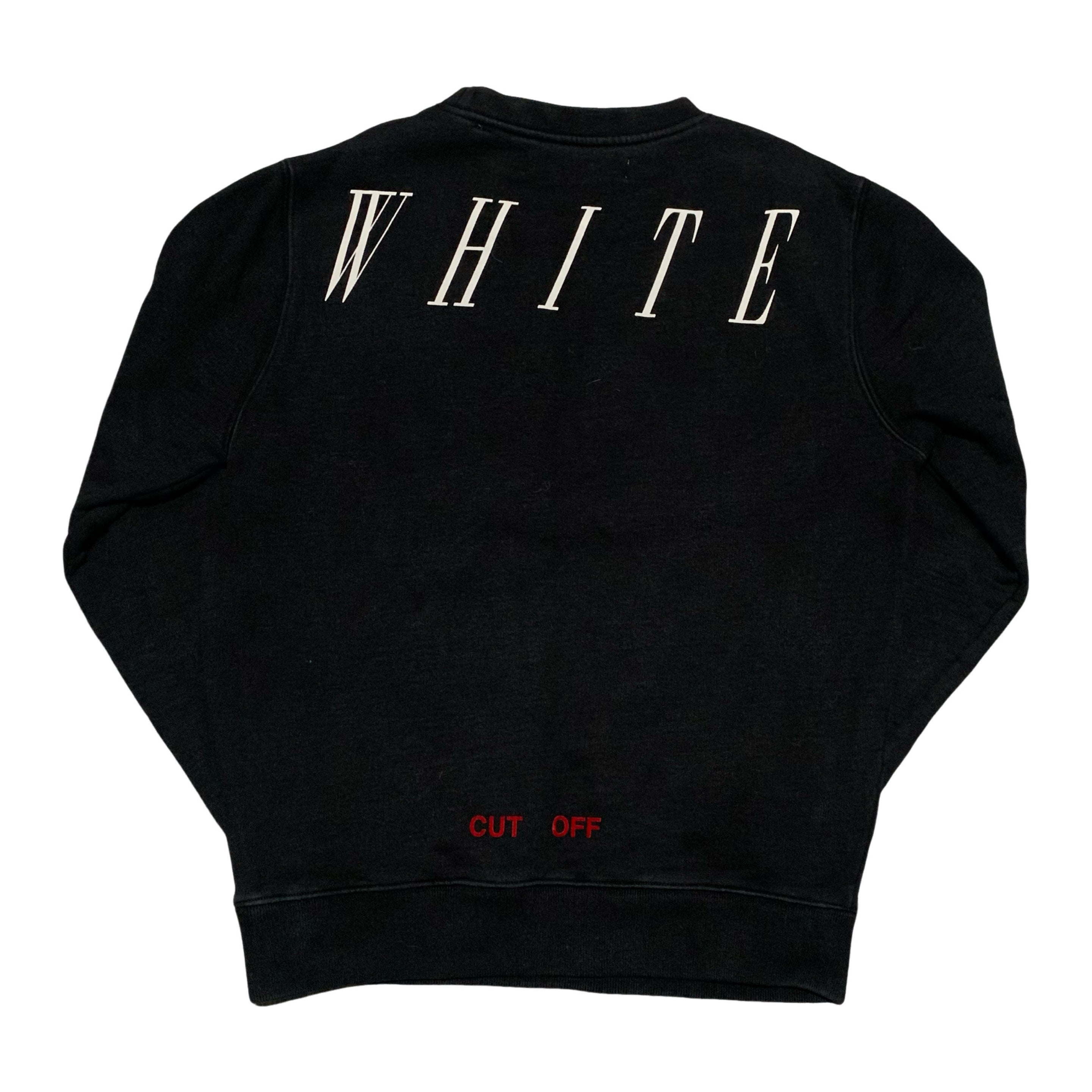 Off White Medium Wolf Sweatshirt Crewneck Black Virgil Abloh