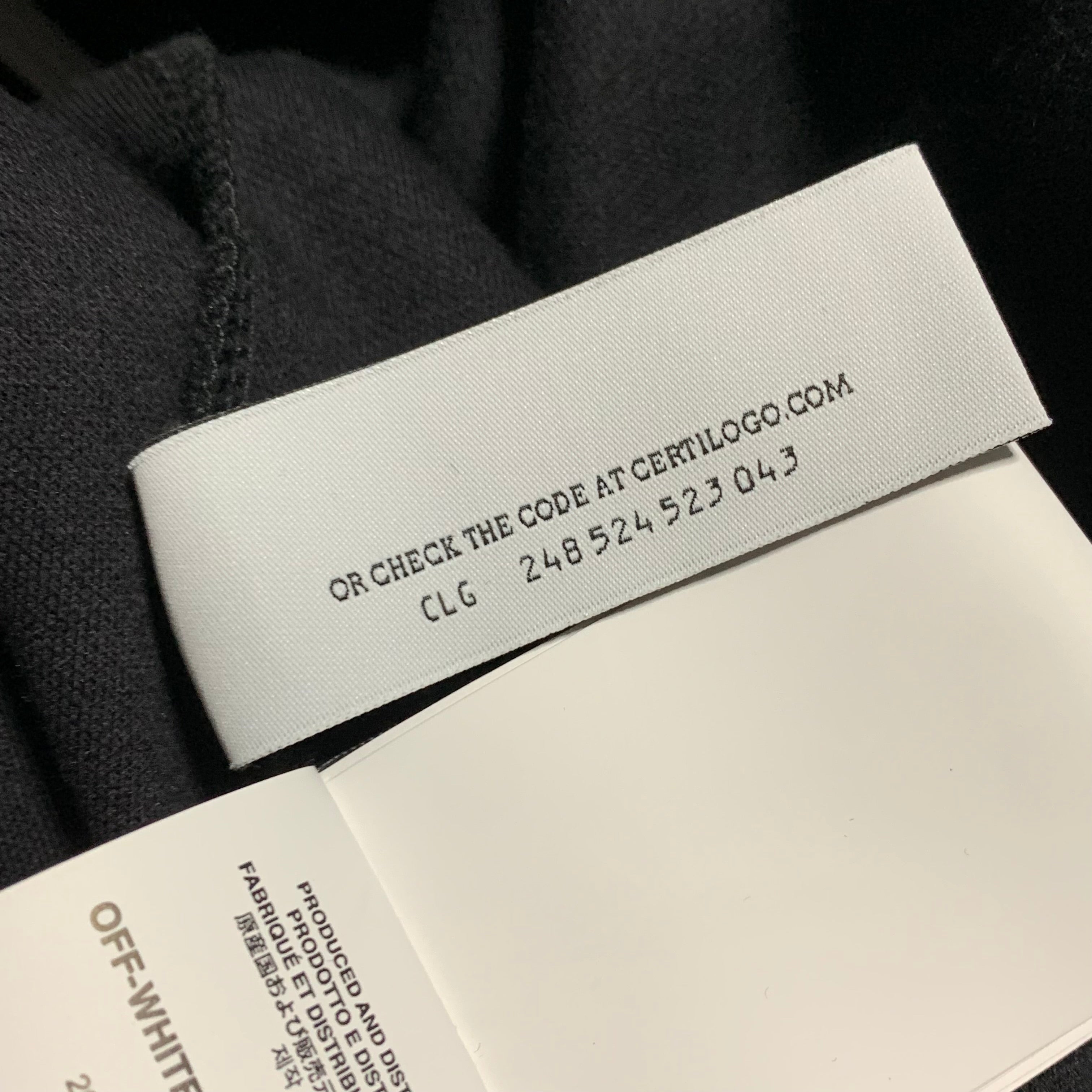 Off White Medium Jacket Single Arrows Black Track Top Jacket Virgil Ablloh