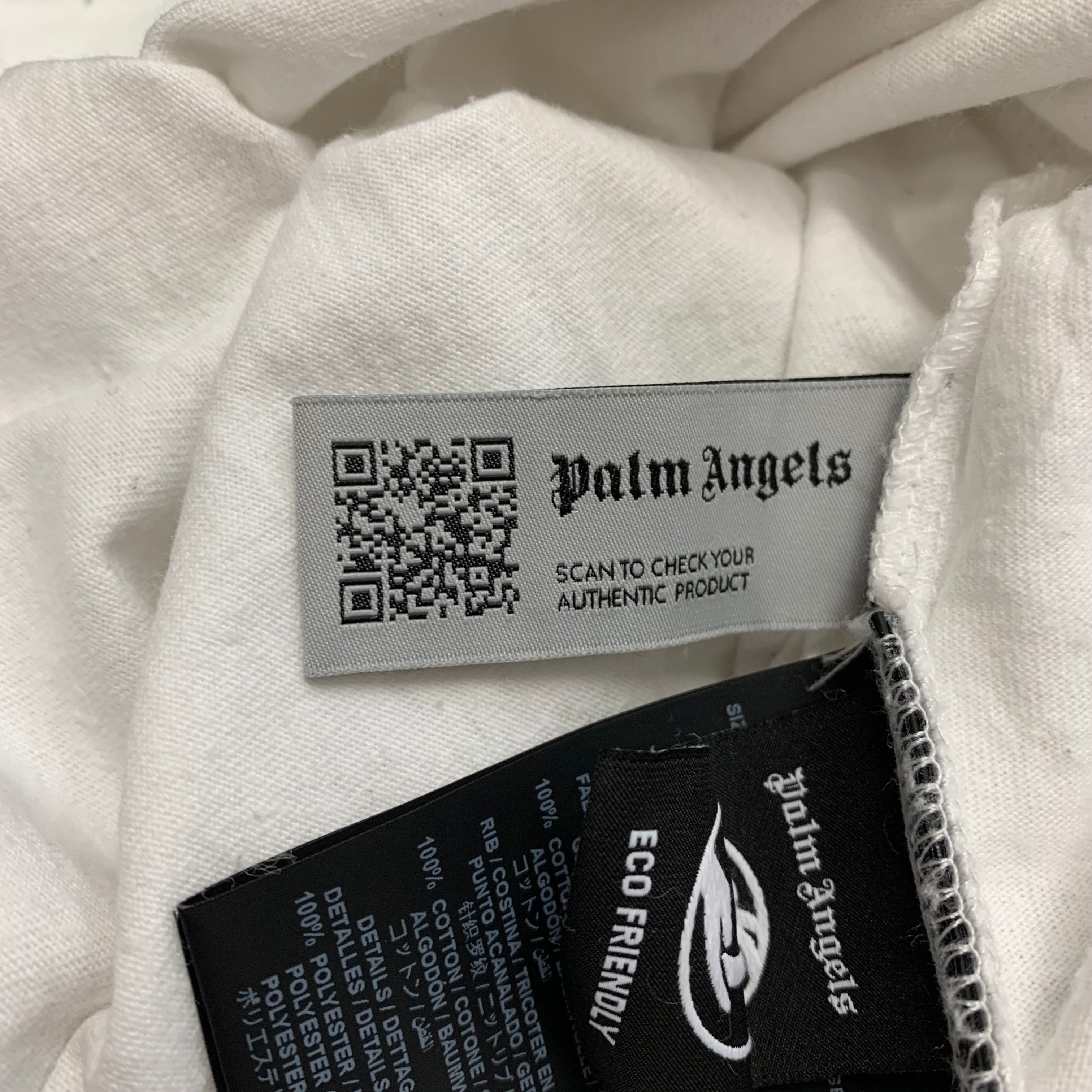 Palm Angels Small Tee Hunter Leon Classic White T-Shirt