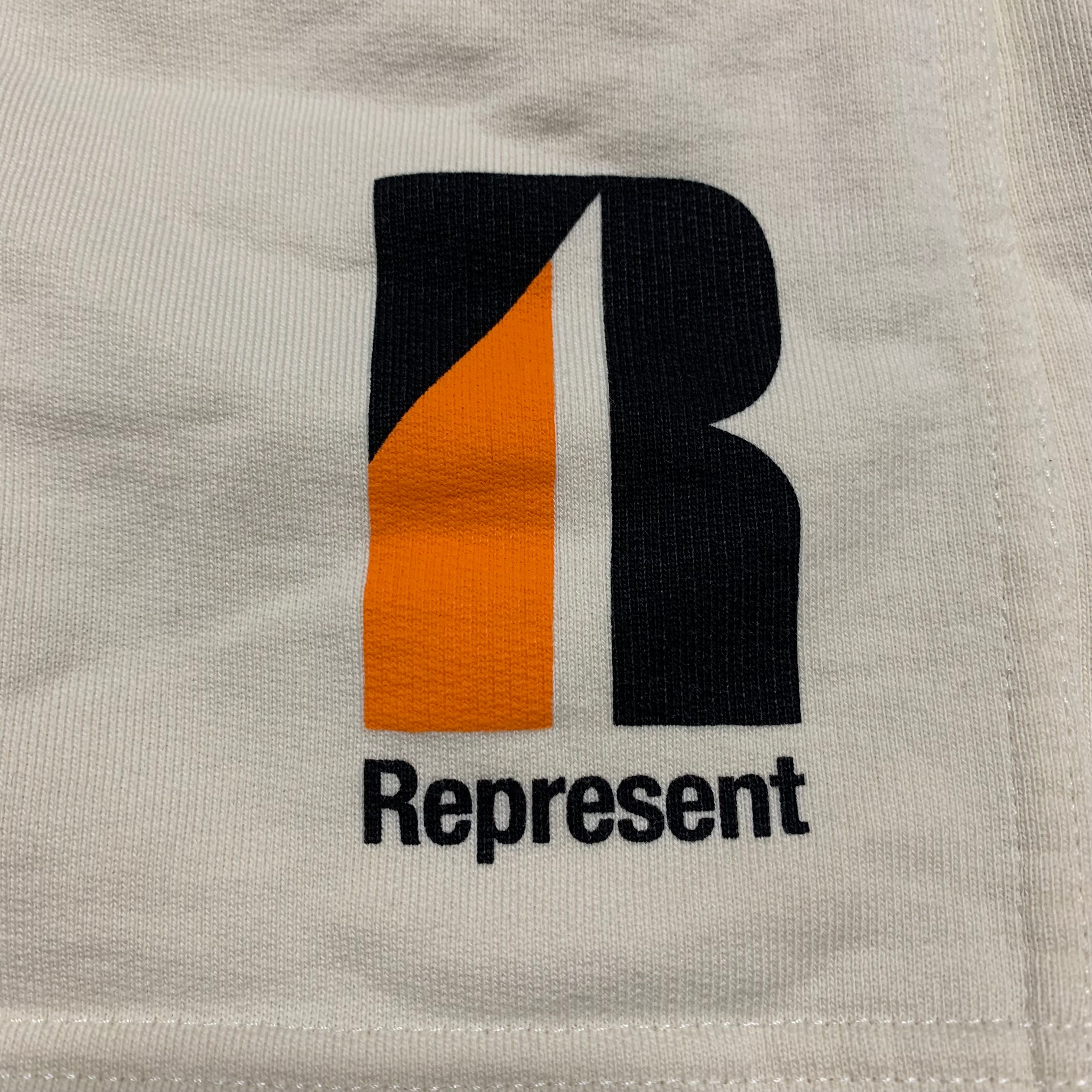 Represent XS Shorts Decade Of Speed White Cream Shorts