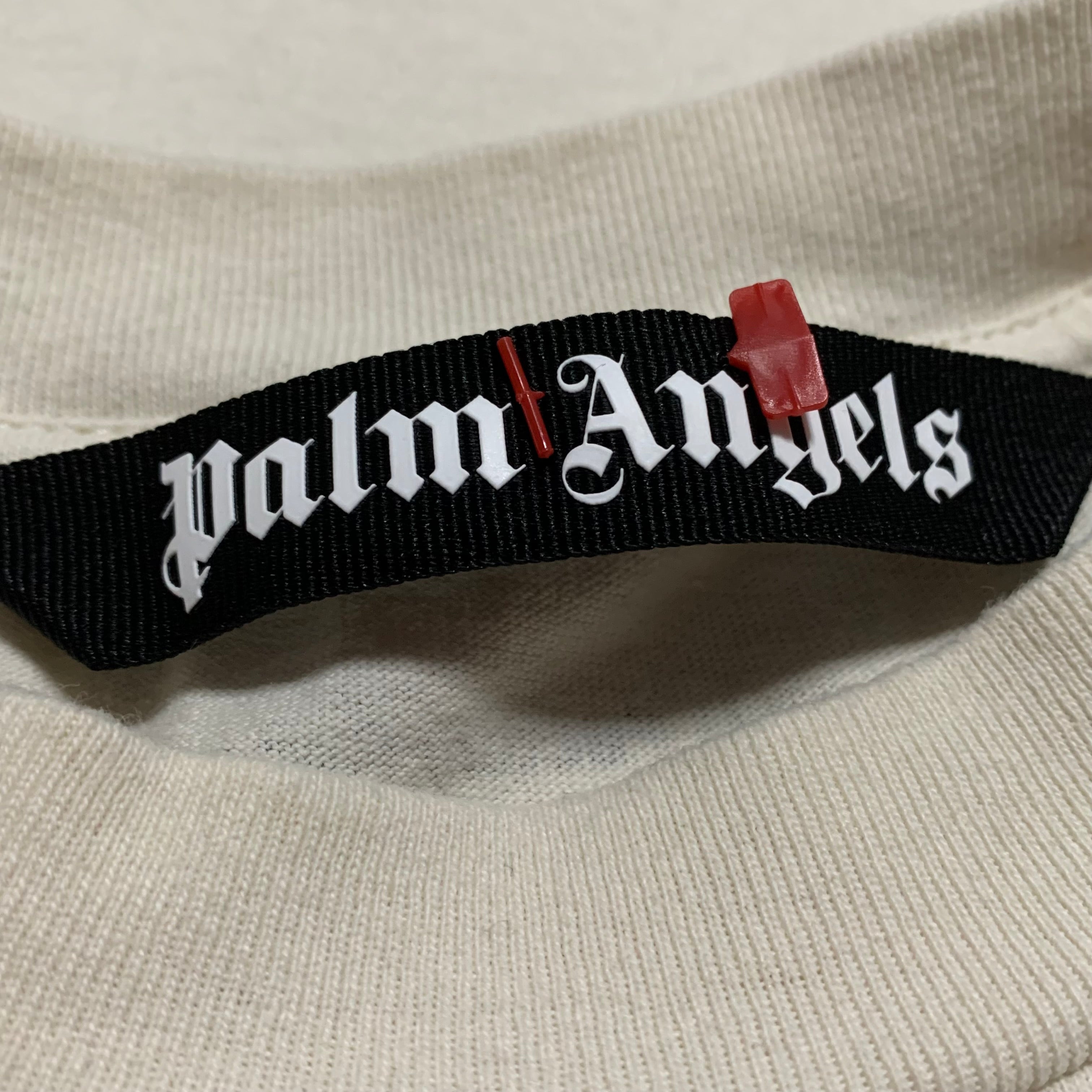 Palm Angels Small Factory Records White Tee Faded Music 2021