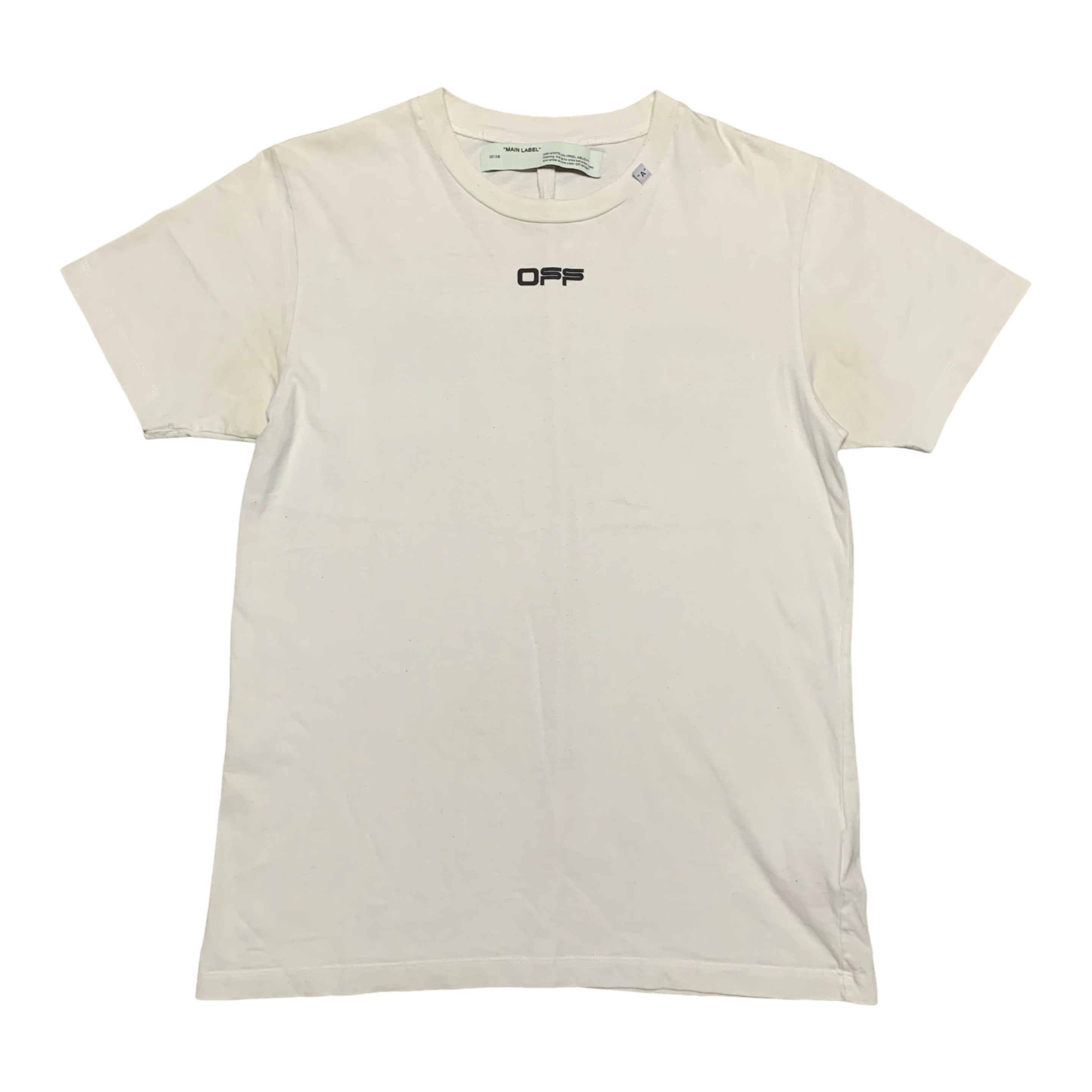 Off White Medium Off Logo White Tee Virgil Abloh 2020