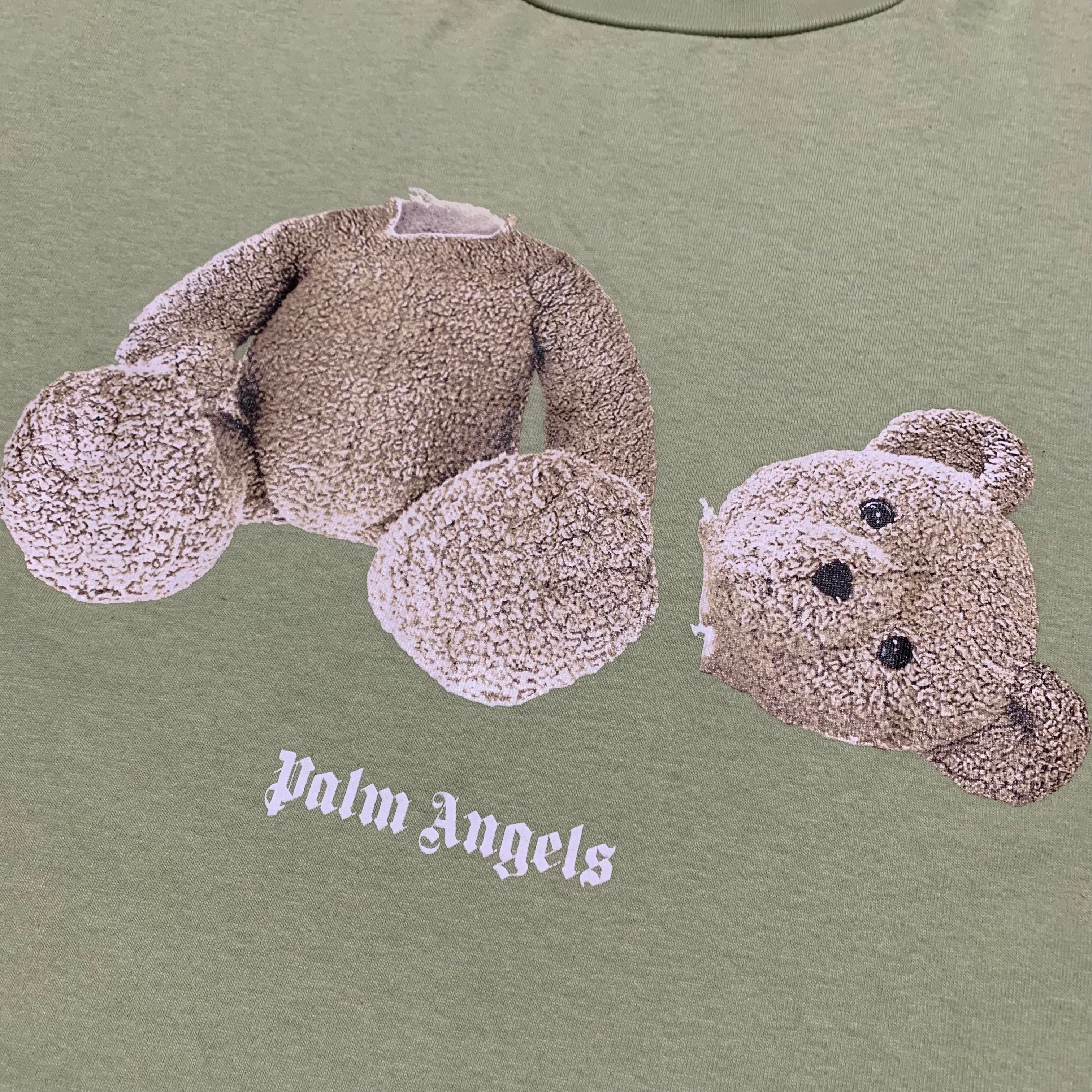 Palm Angels Medium Classic Bear Mint Green Tee