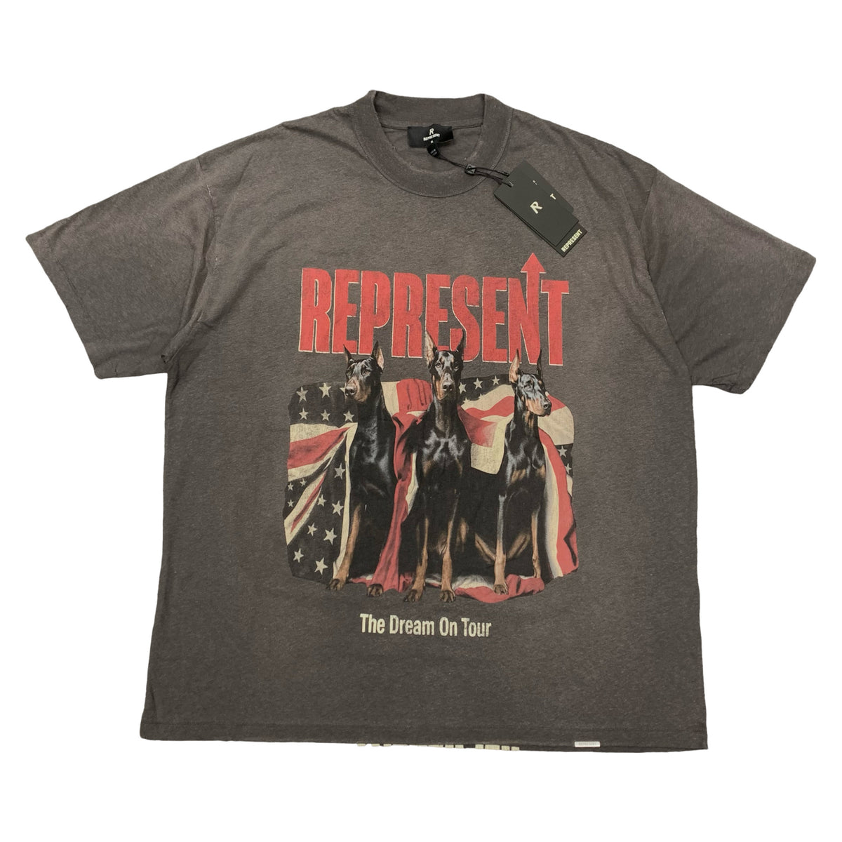 Represent XL Tee Dream On Tour Sun Fade Grey T-Shirt