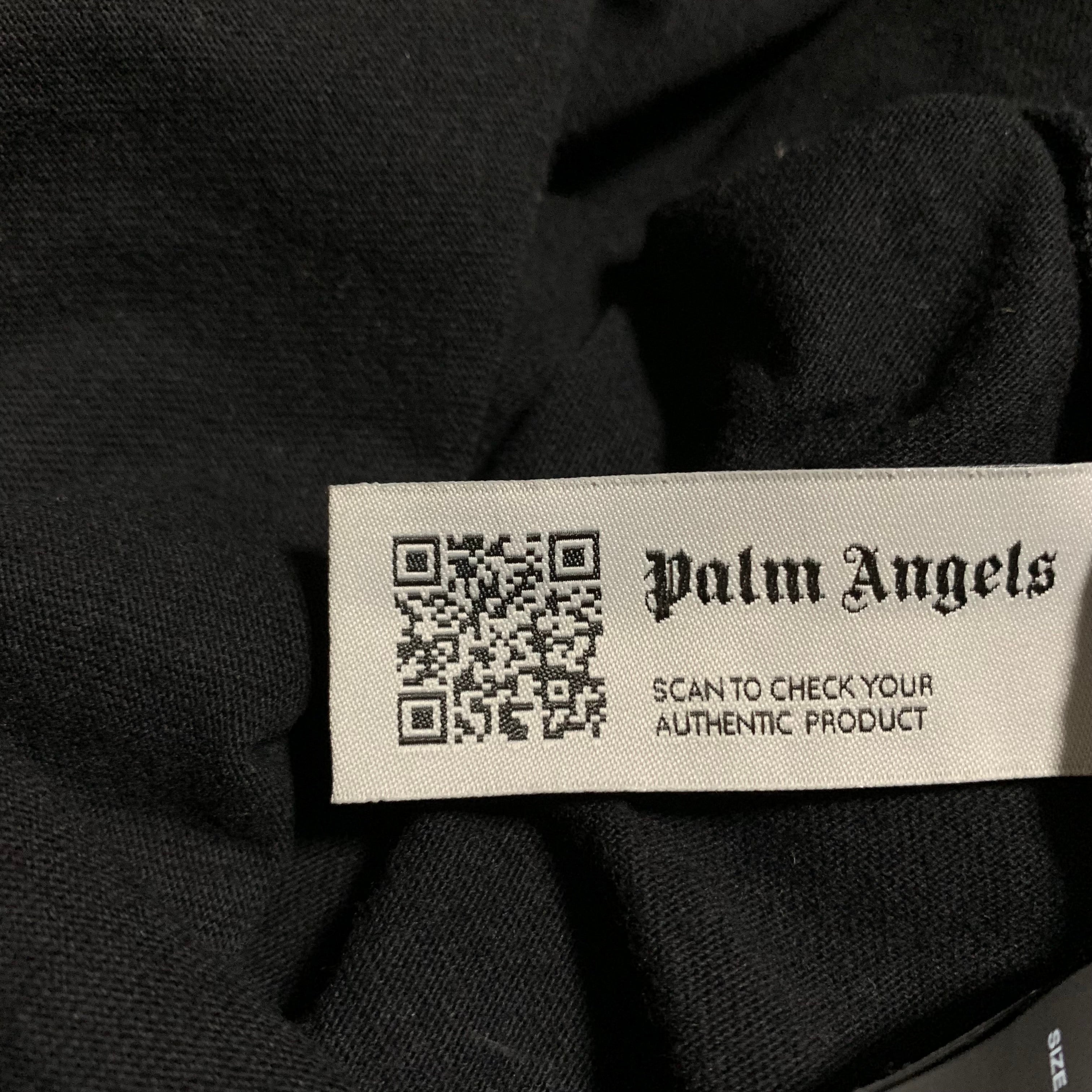 Palm Angels Small Dubai Sprayed Heart Black Tee