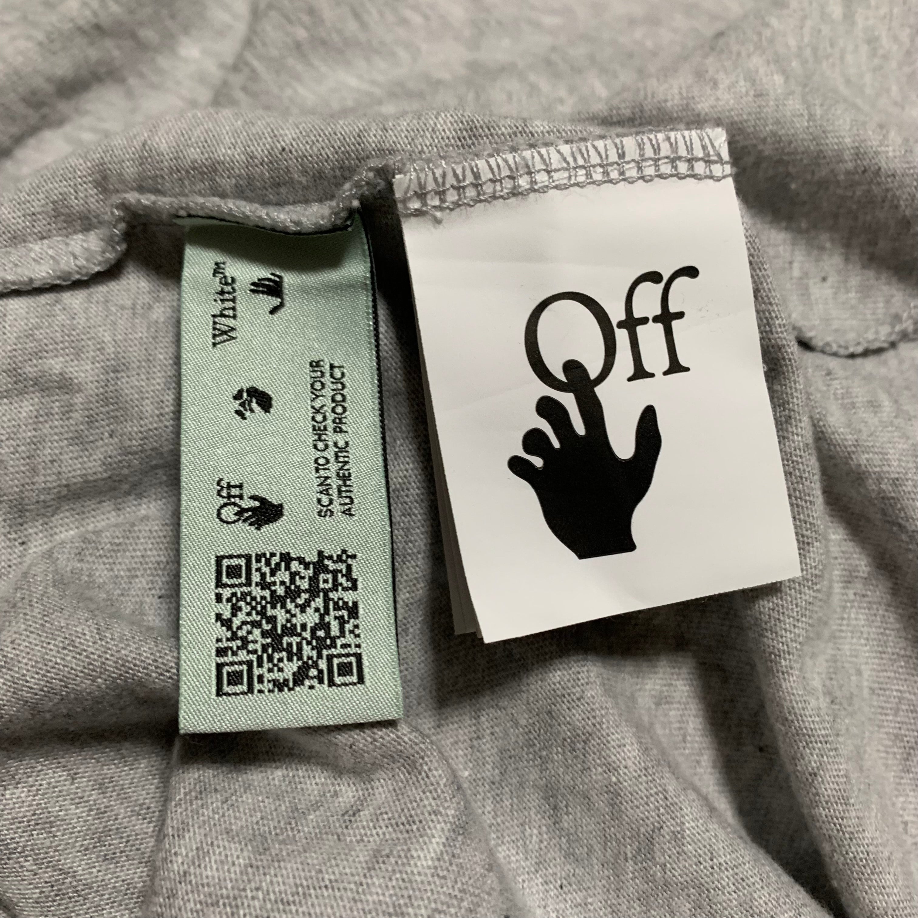 Off White Large Trellis Worker Grey Tee Virgil Abloh