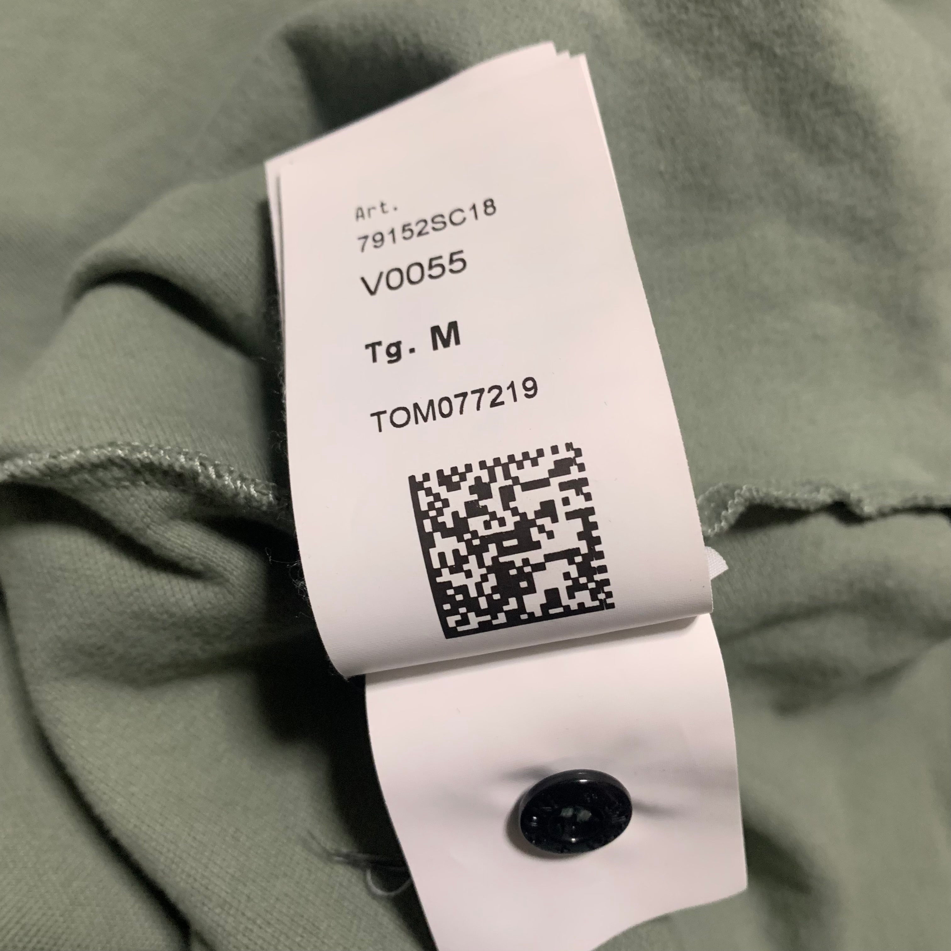 Stone Island Medium Polo Khaki Green Shirt Top Slim Fit 2023