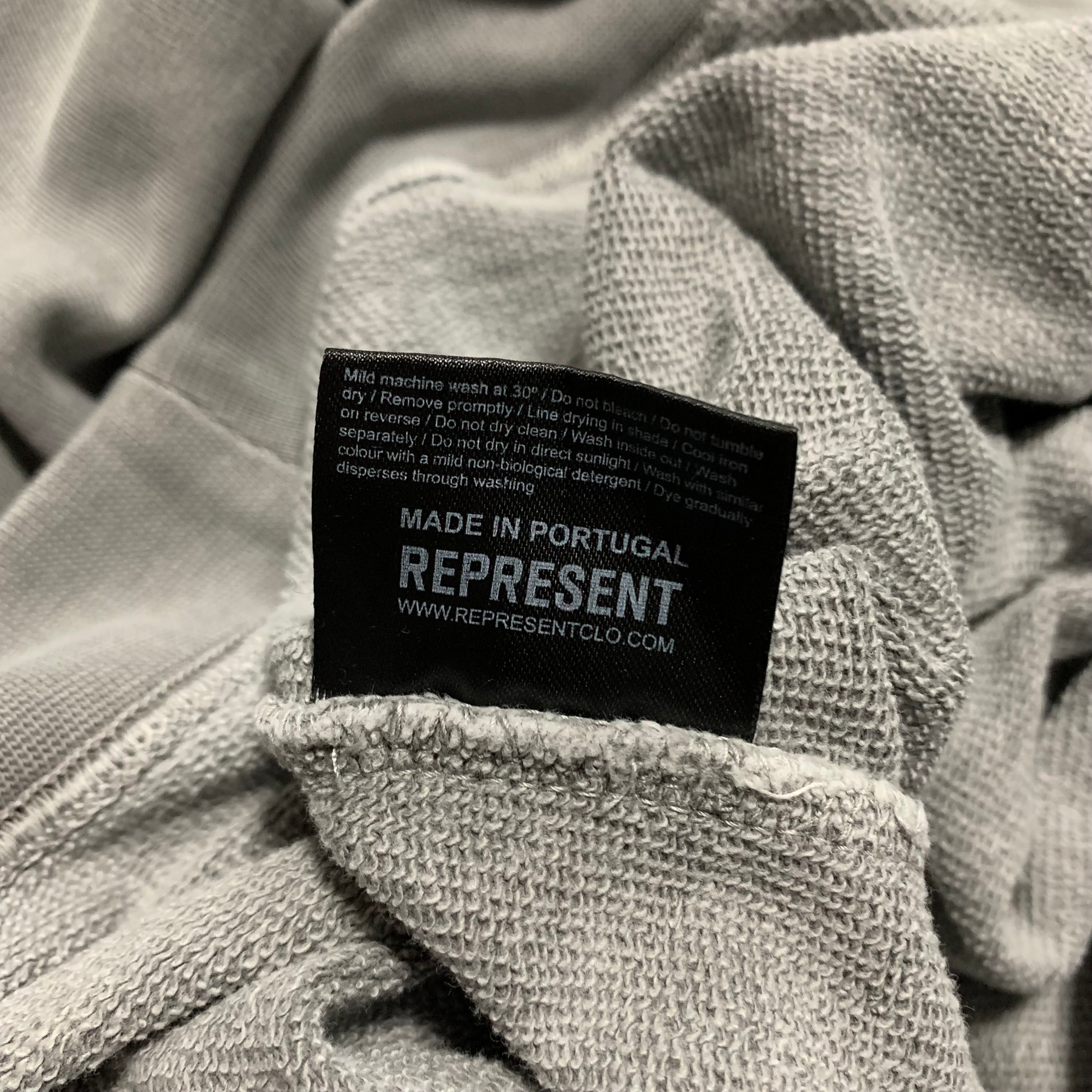 Represent Medium Initial Ultimate Grey Hoodie