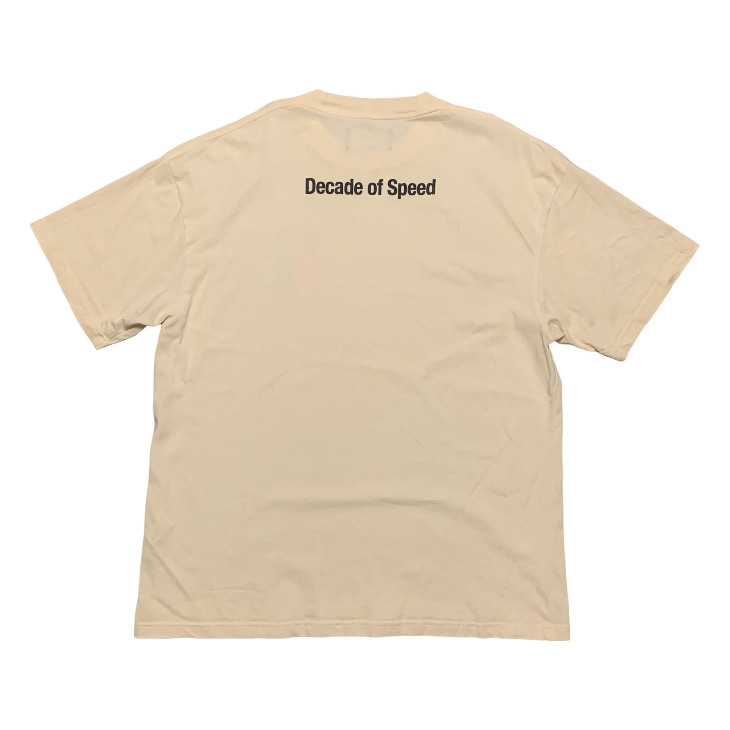 Represent Medium Decade Of Speed Cream White Tee