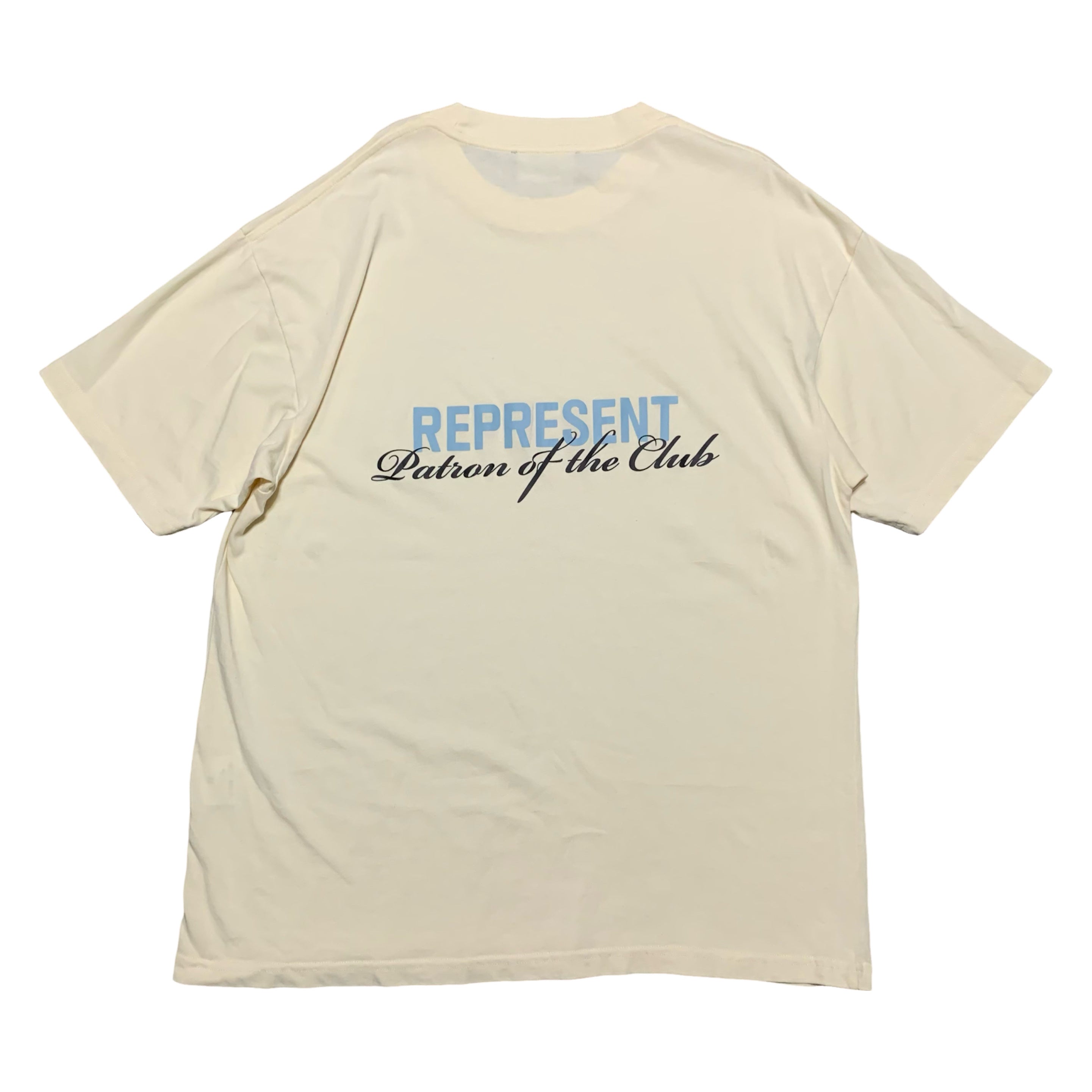 Palm Angels Medium Patron Of The Club Buttercream White Tee