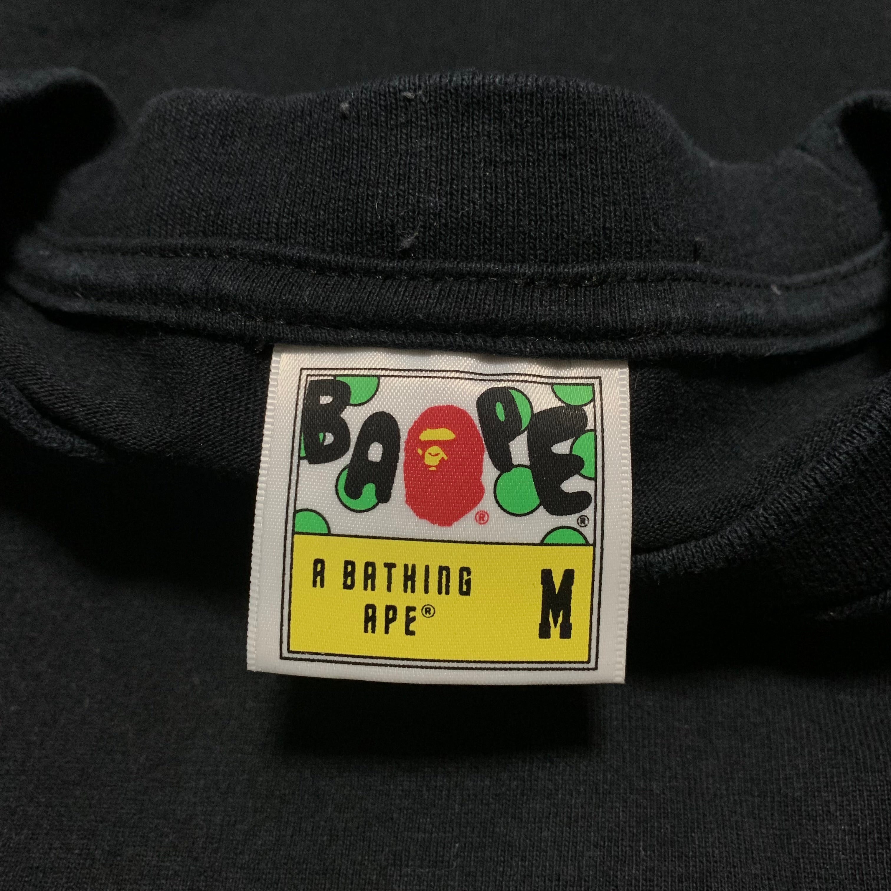 Bape Medium College 1st Camo Black Tee A Bathing Ape