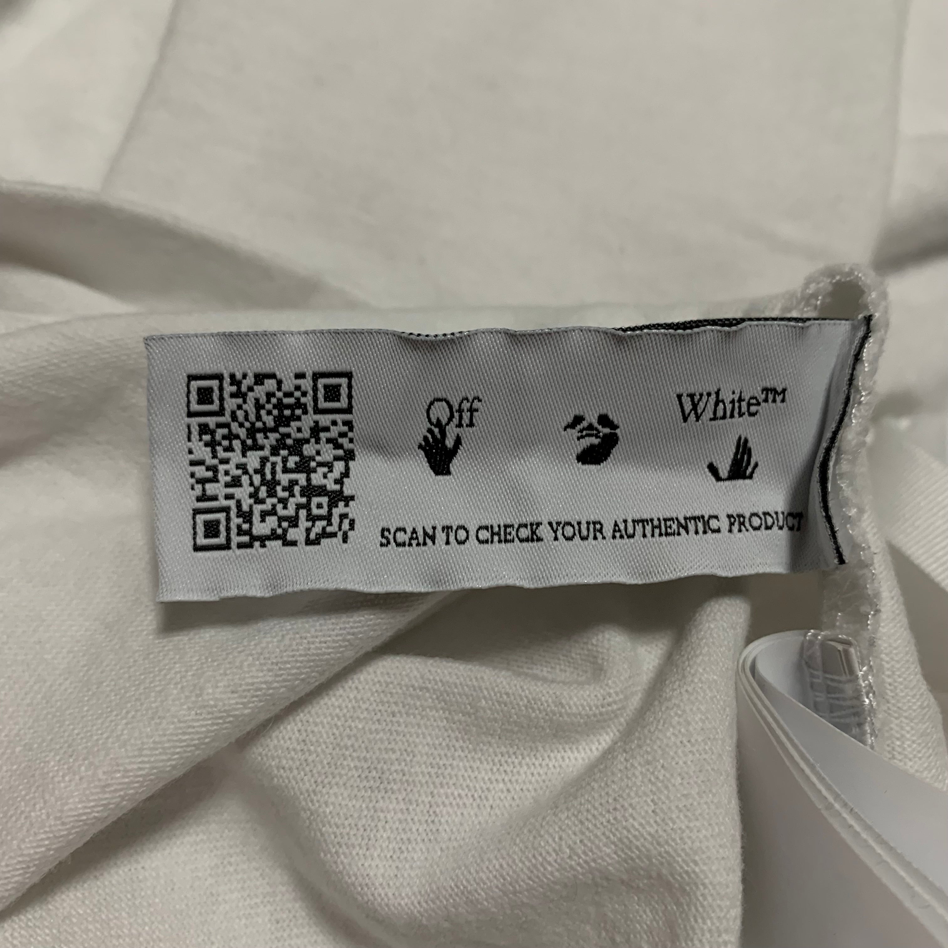 Off White Large Logo Graphic White Tee Virgil Abloh